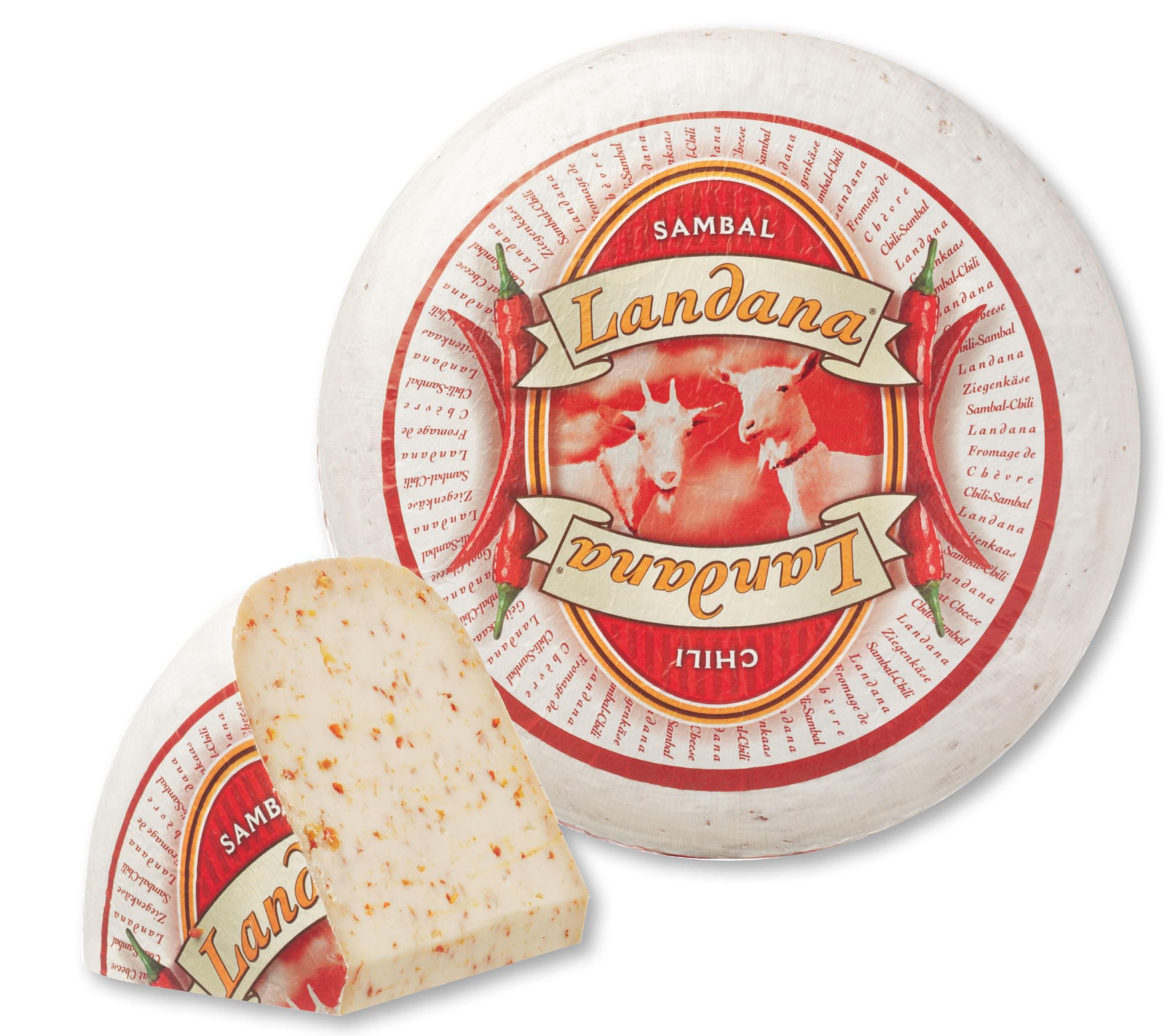 Mléčné a chlazené - Landana Sýr kozí s chilli - cca 120 g