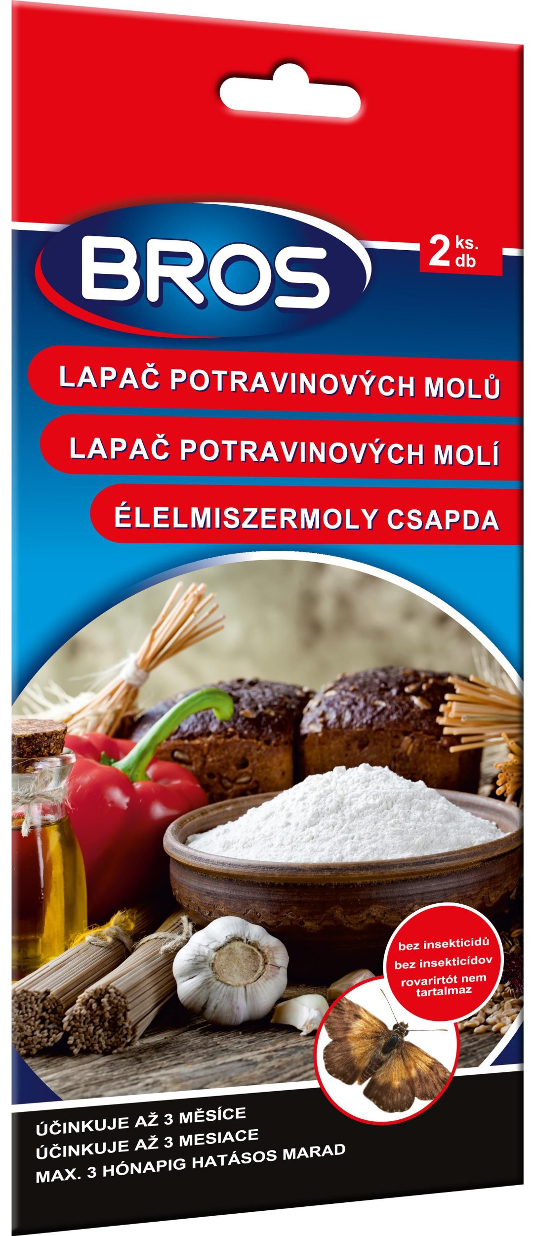 Domácnost a Zahrada - Lapač BROS na potravinové moly 2ks