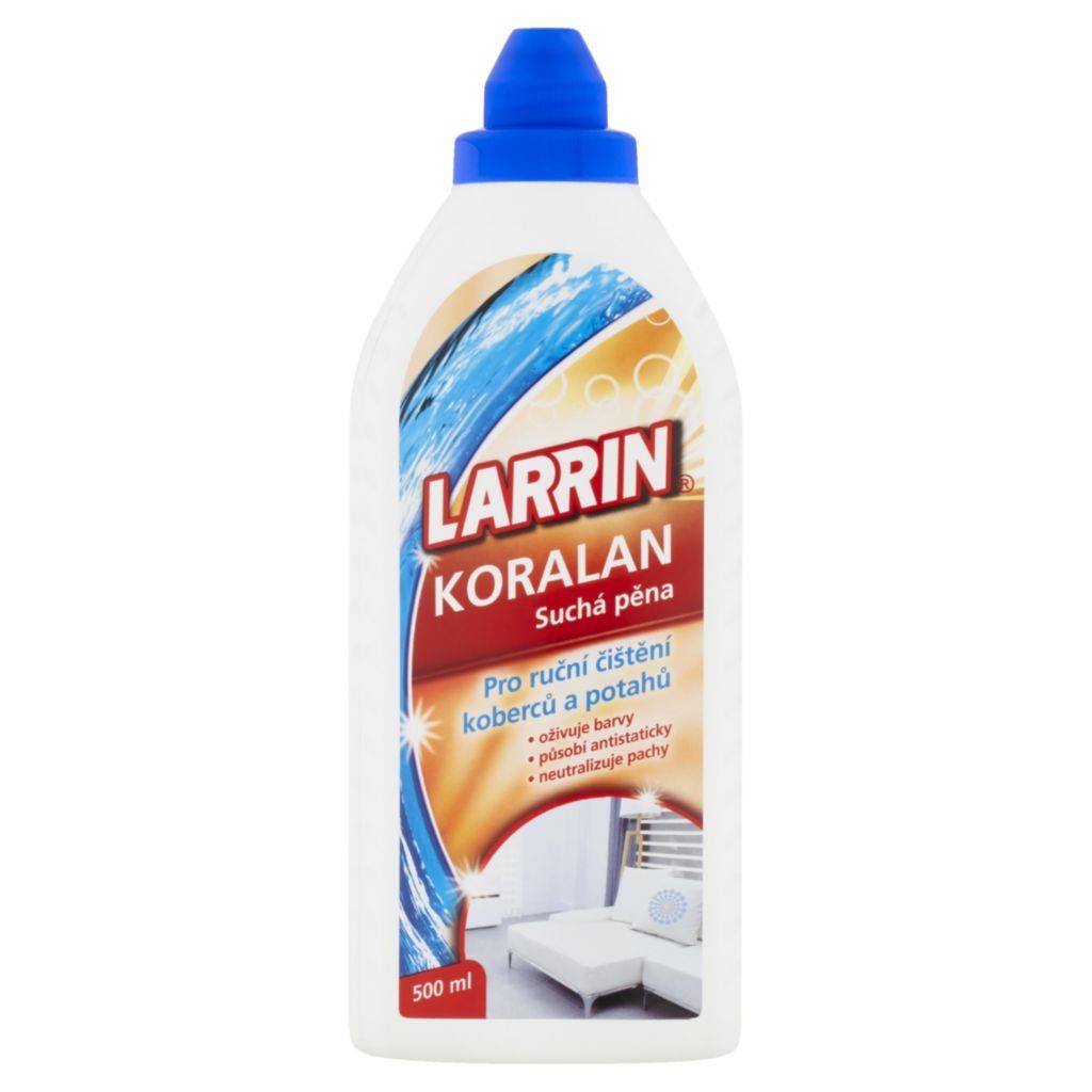 Drogerie a kosmetika - Larrin Koralan Suchá pěna pro ruční čištění koberců a potahů 500 ml