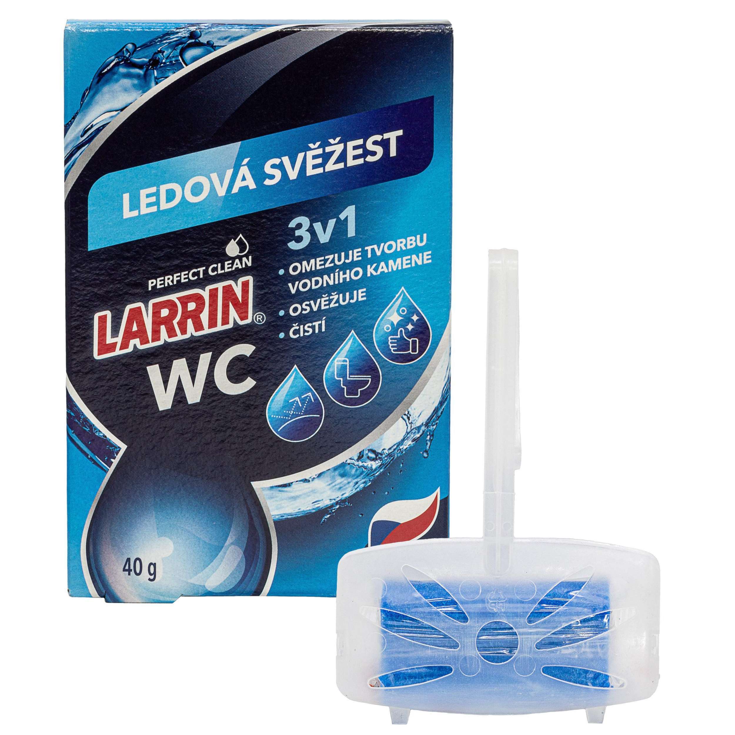 Larrin WC blok modrý závěs 40 g-1