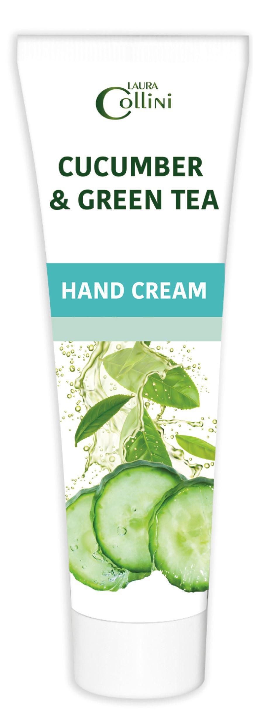 Drogerie a kosmetika - Laura Collini krém na ruce Cucumber a Green Tea 100 ml