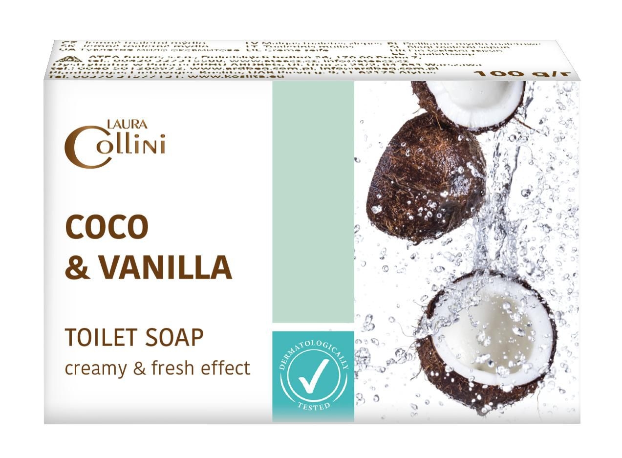 Drogerie a kosmetika - Laura Collini Mýdlo Coco&Vanilla, 100g