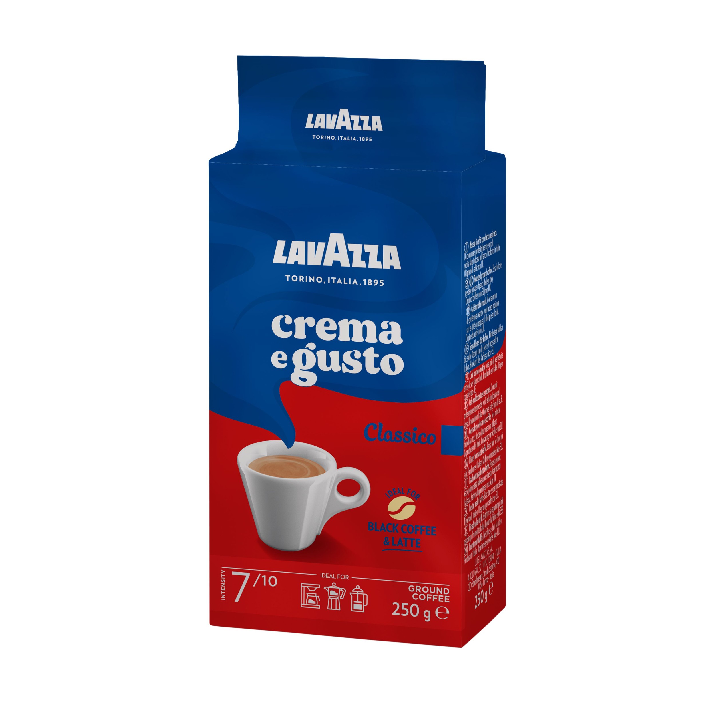 Trvanlivé potraviny - Lavazza Crema e Gusto pražená mletá káva 250g