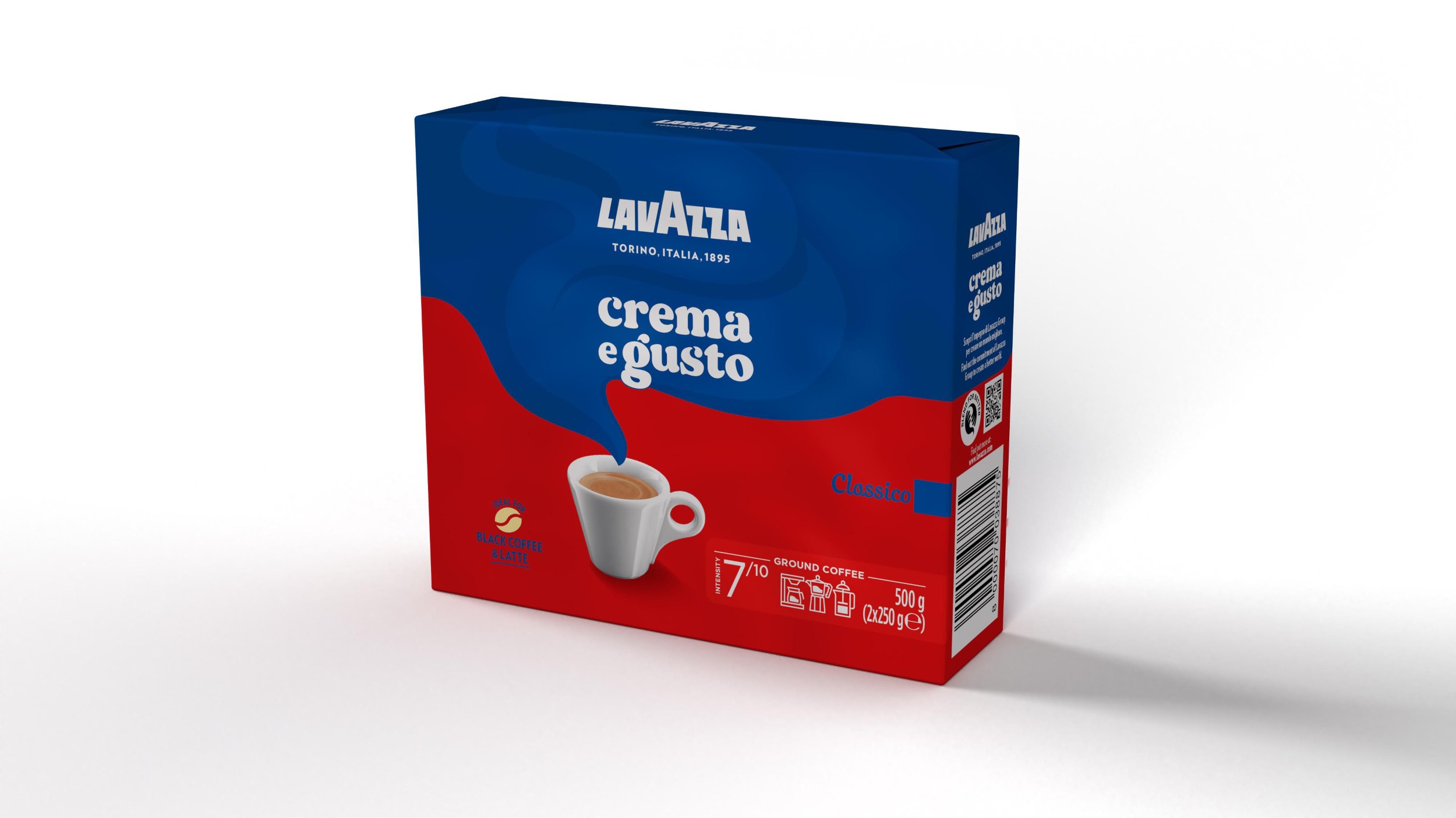 Nápoje - Lavazza Crema Gusto mlétá káva 2x250g