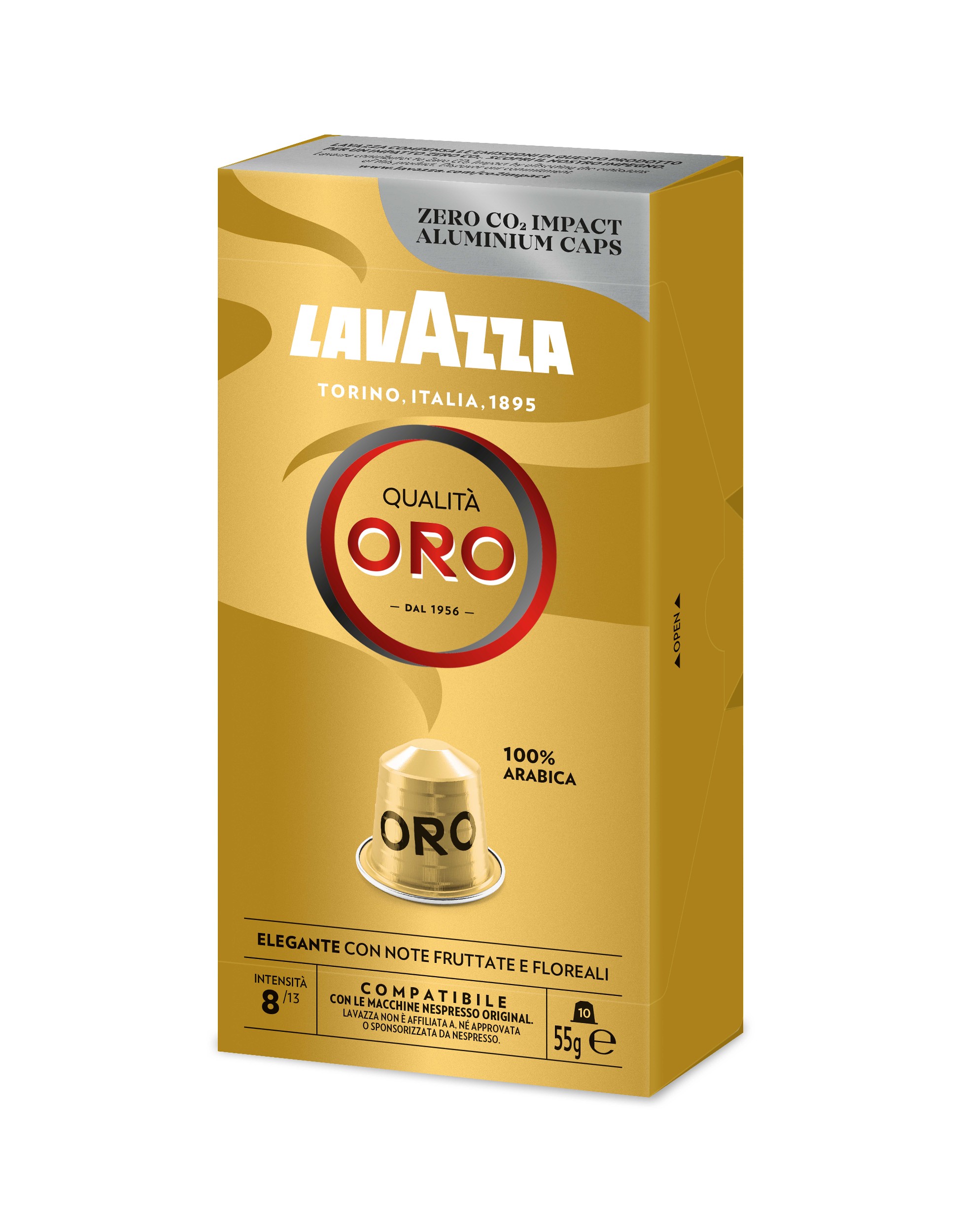 Nápoje - Lavazza Qualita Oro Nespresso hliníkové kapsle 10ks 55g