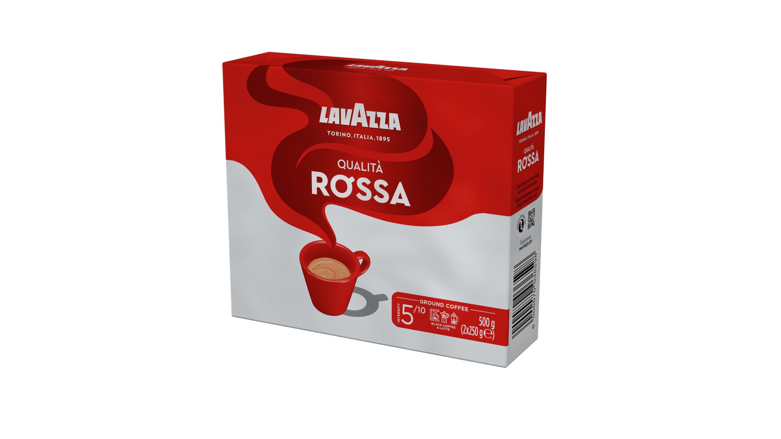 Nápoje - LAVAZZA QUALITA ROSSA MLETÁ KÁVA 2x250G