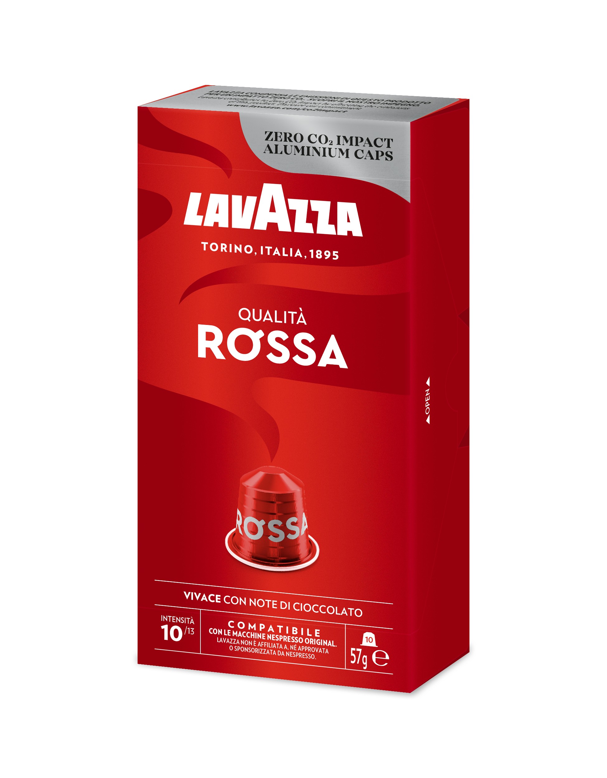 Nápoje - Lavazza Qualita Rossa Nespresso hliníkové kapsle 10ks 57g