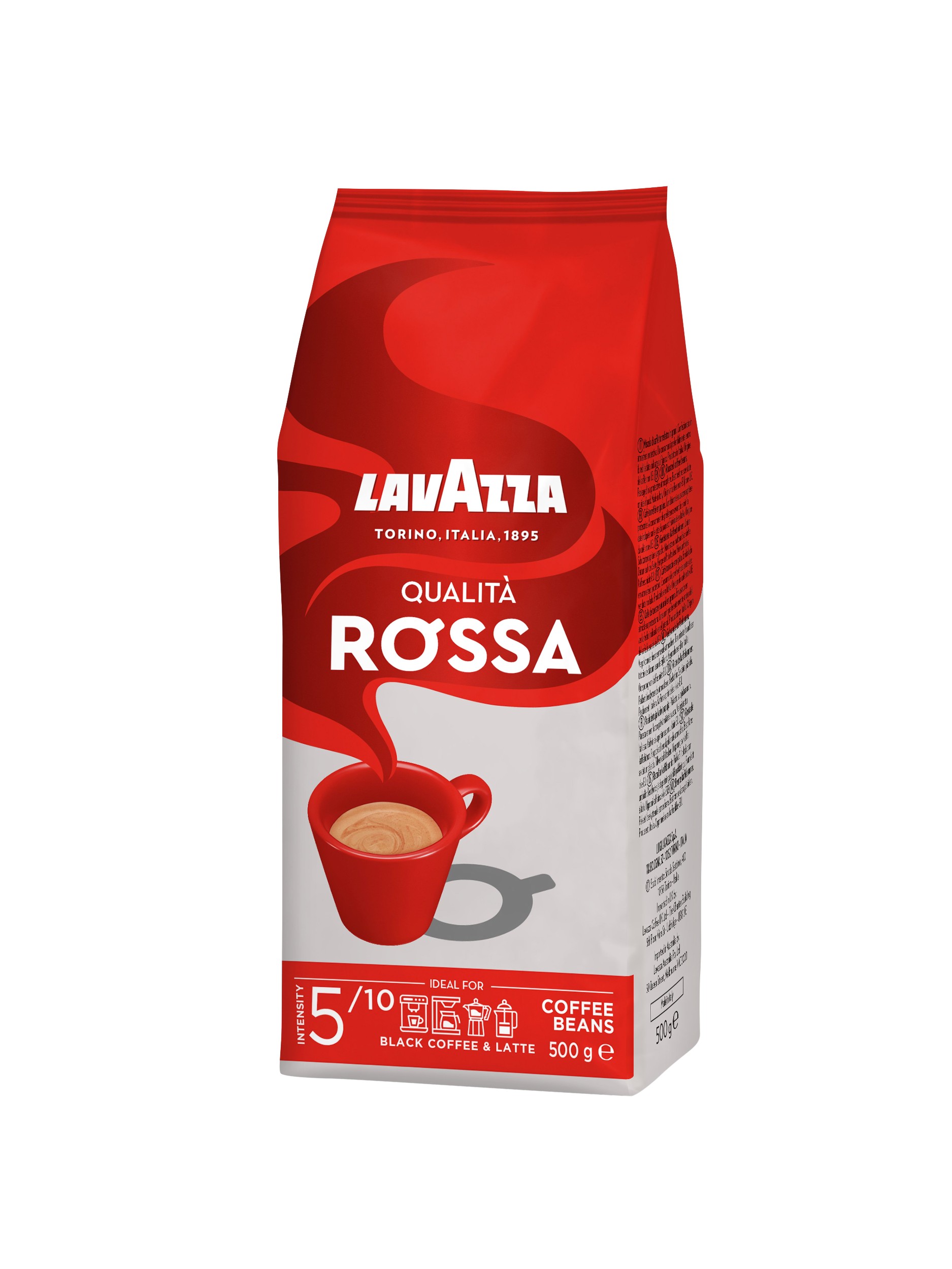 Nápoje - Lavazza Qualita Rossa Zrnková káva 500g