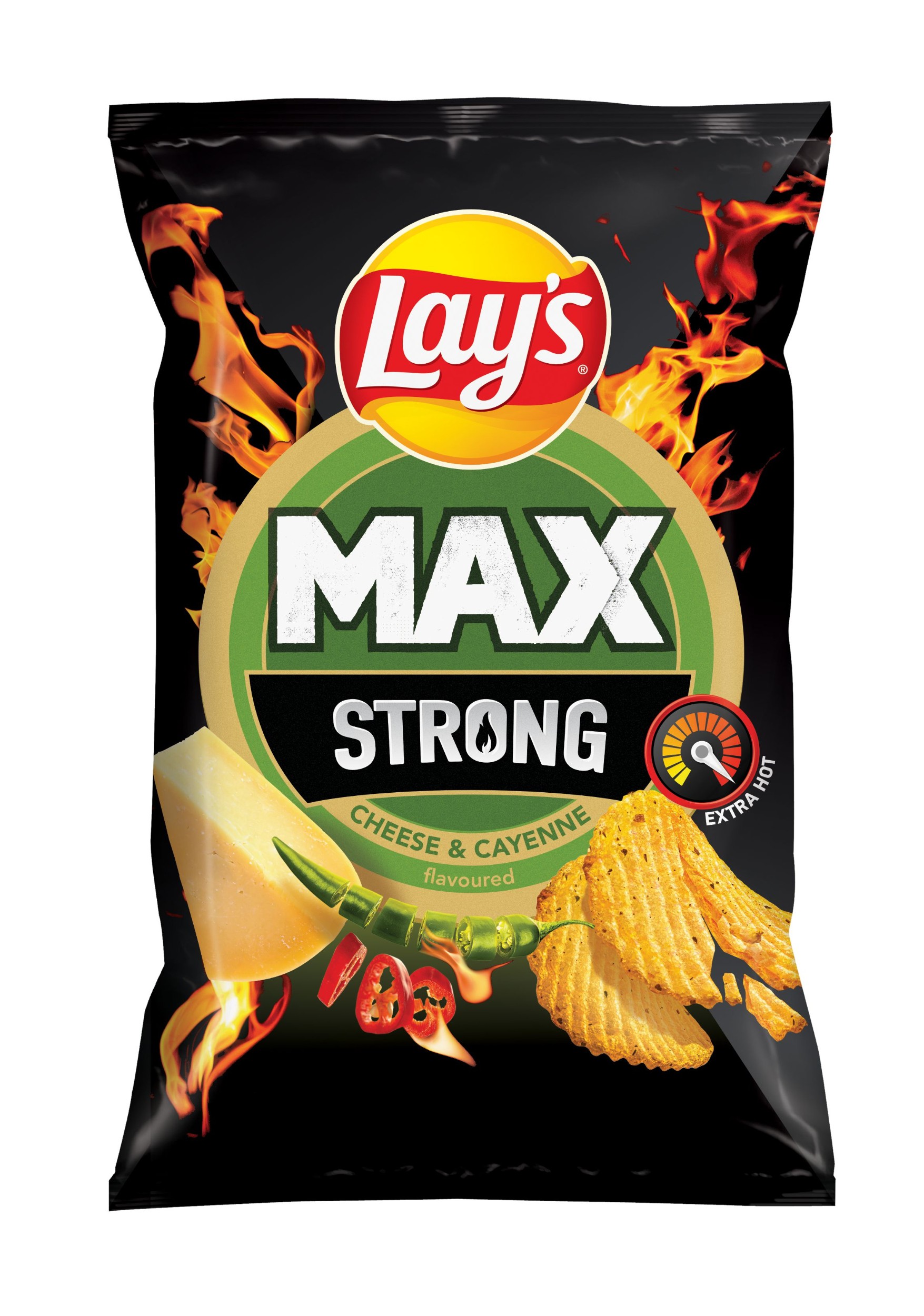 Trvanlivé potraviny - Lays Strong Cheese & Cayenne 55g