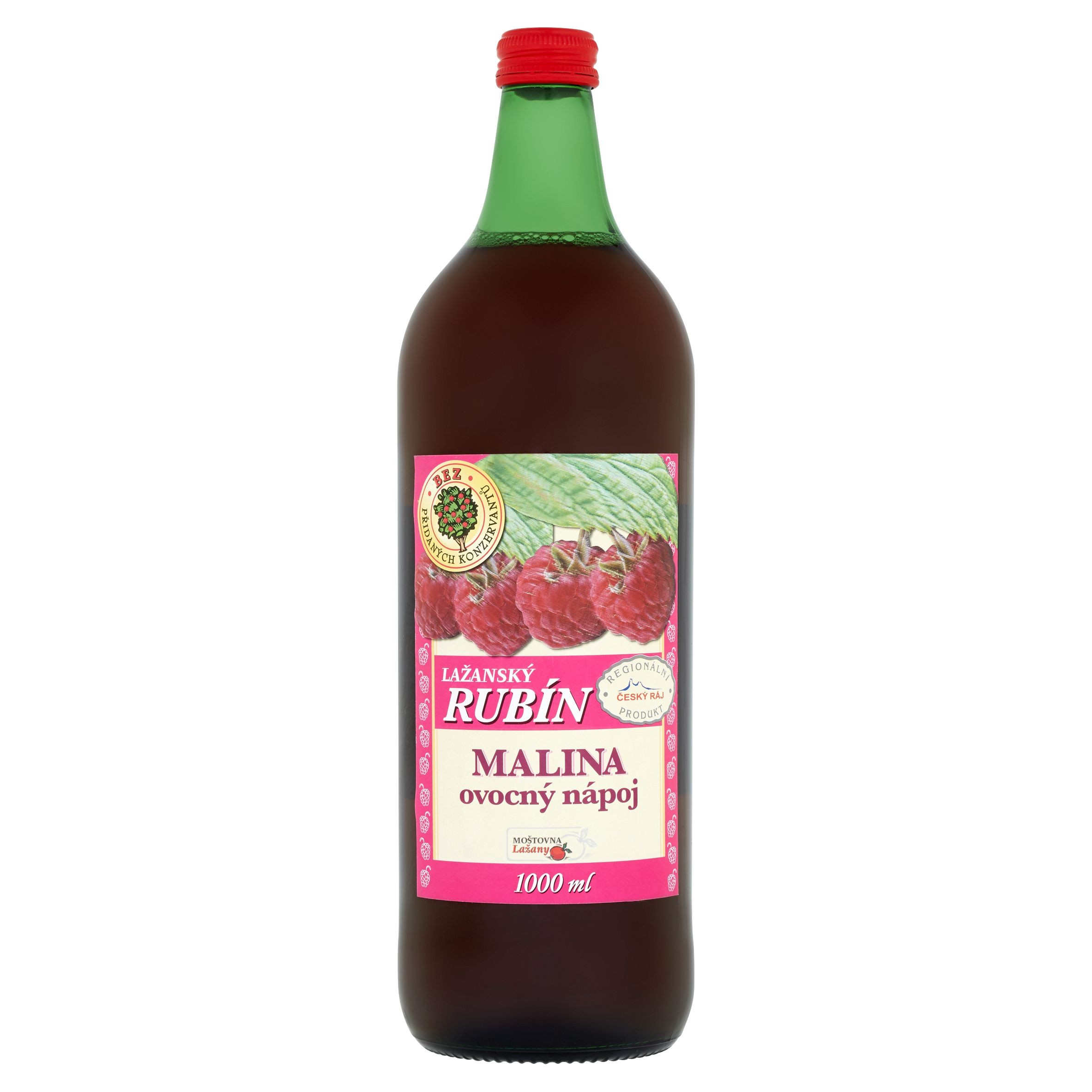 Nápoje - Lažanský Rubín Ovocný nápoj malina 1 l