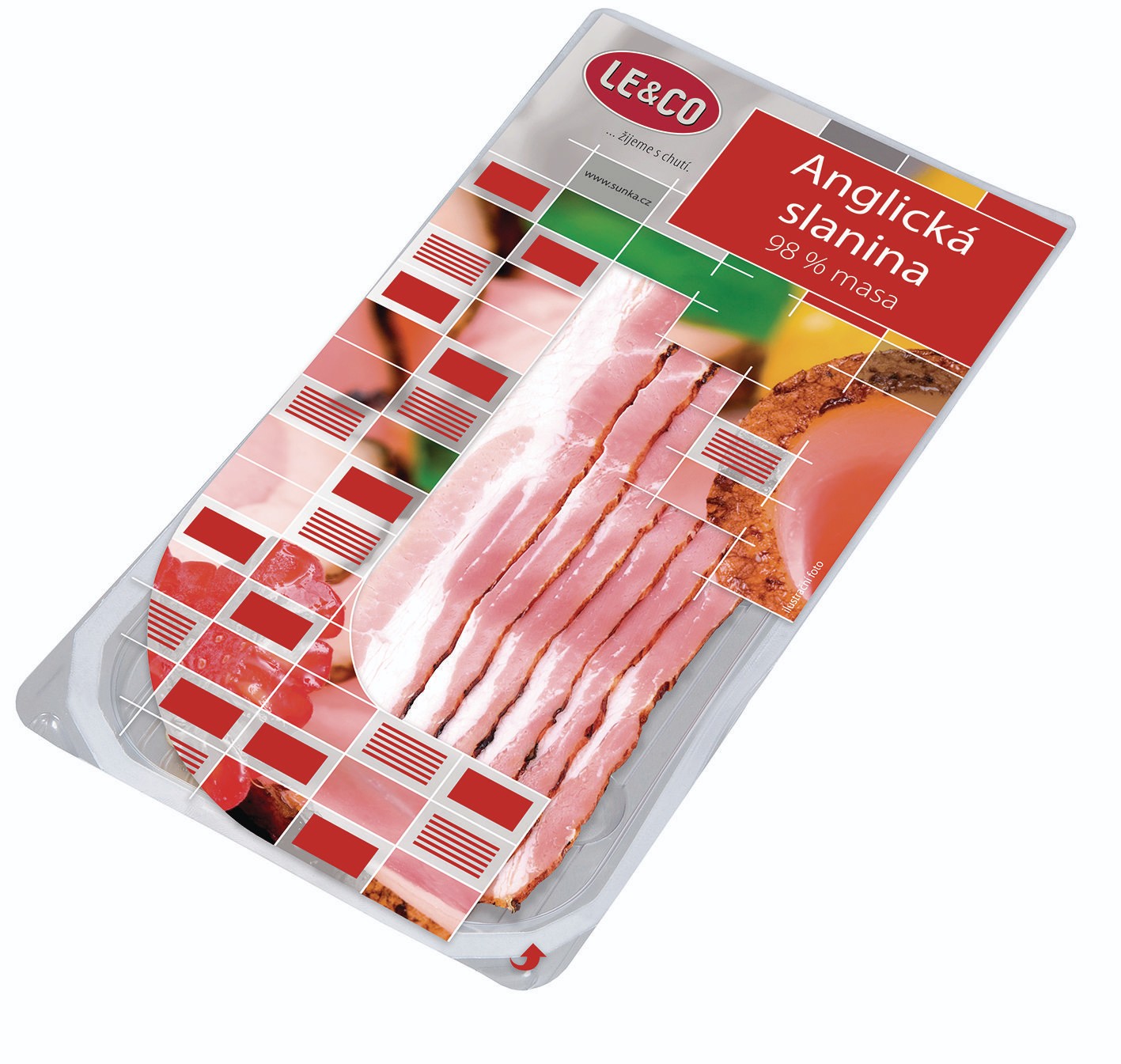 Uzeniny a lahůdky - Le & Co Anglická slanina 98% 100g