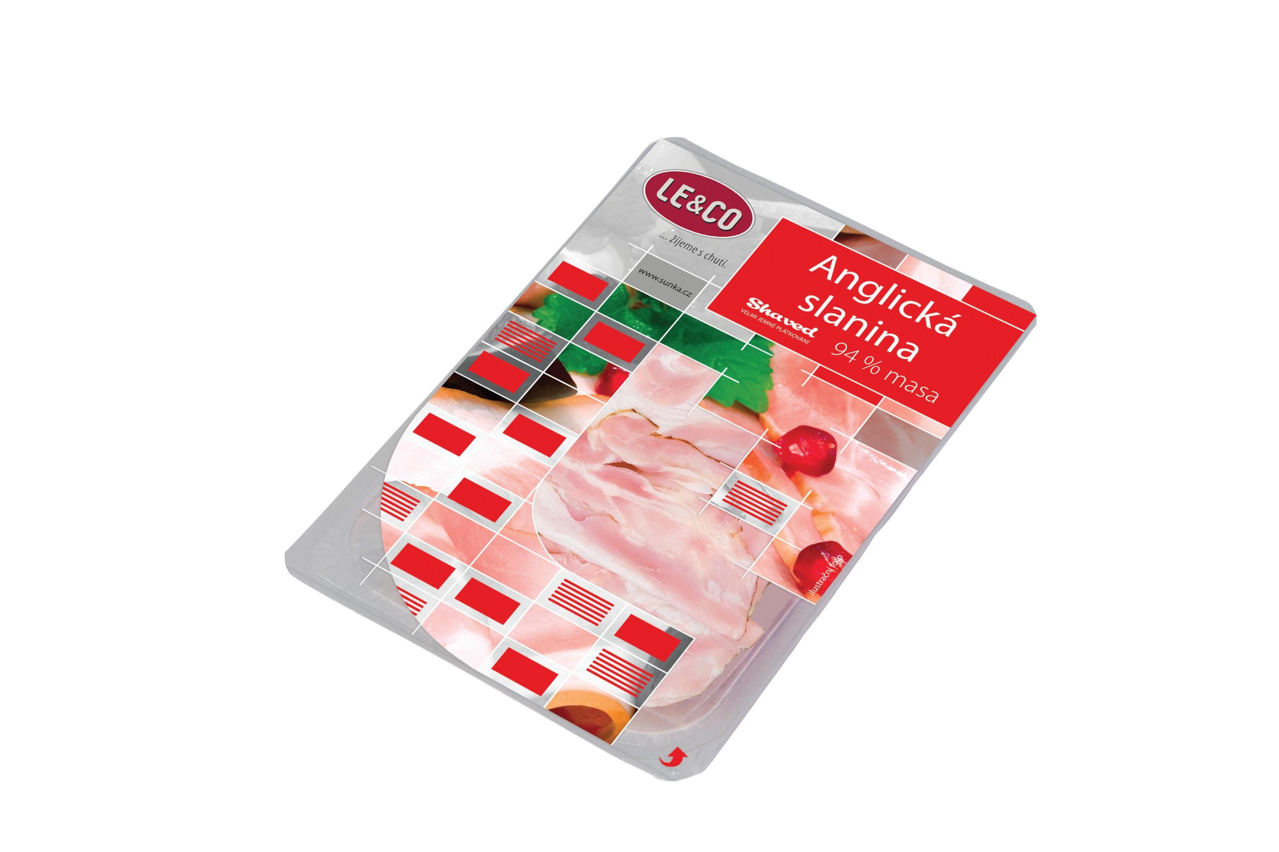 Uzeniny a lahůdky - Le & Co Anglická slanina shaved 100 g