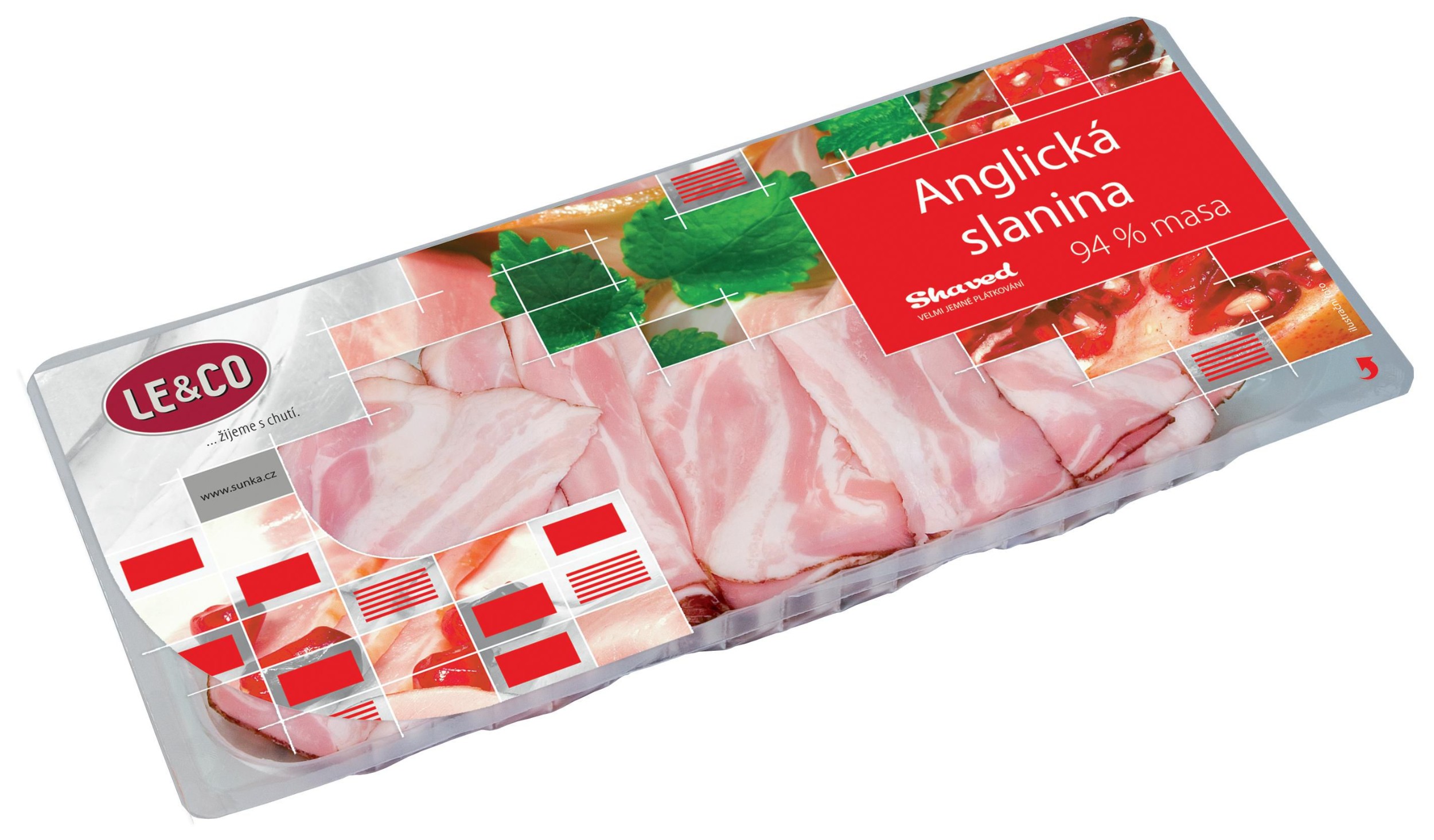Uzeniny a lahůdky - Le & Co Anglická slanina shaved 200 g