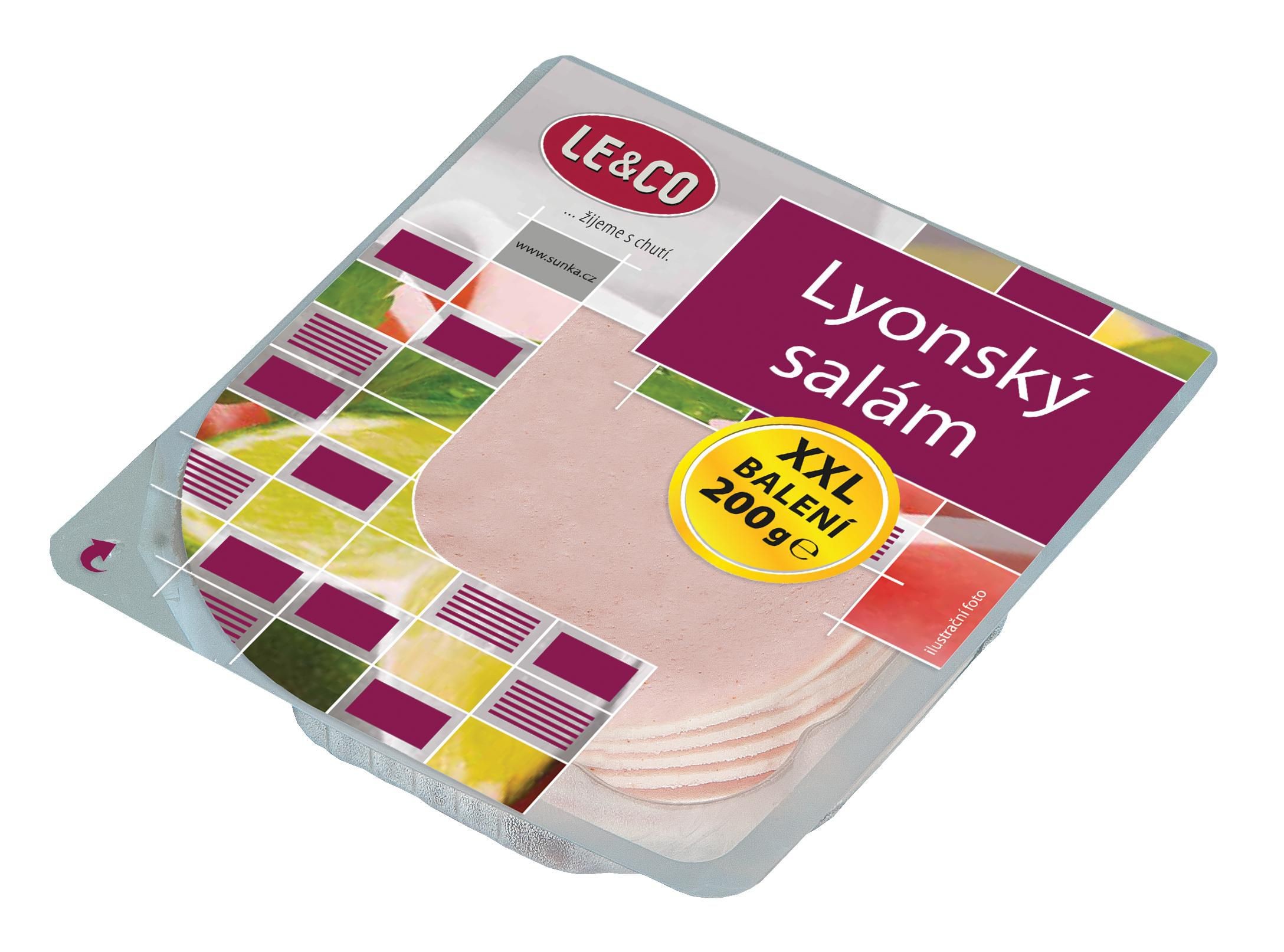 Uzeniny a lahůdky - Le & Co Lyonský salám krájený 200 g