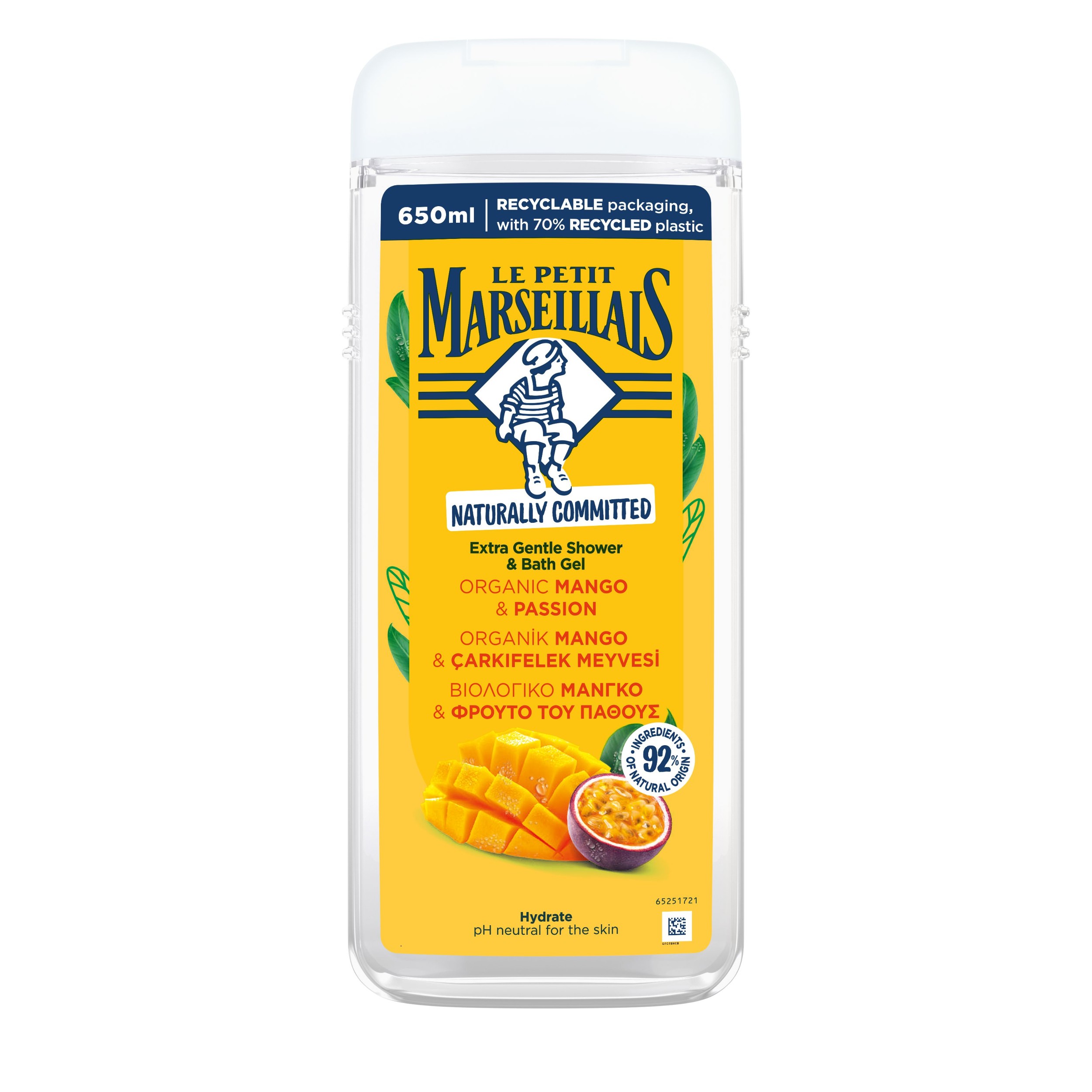 Drogerie a kosmetika - Le Petit Marseillais SG Bio Mango & Marakuja 650ml