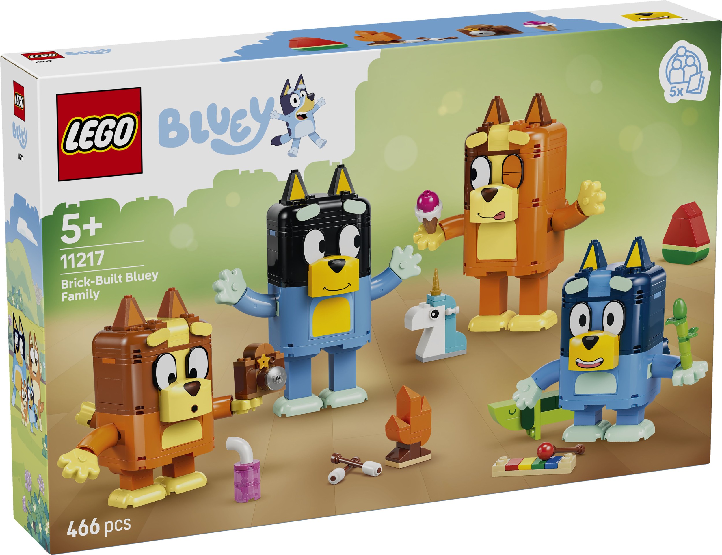 Svět dětí - LEGO® Bluey 11217 Bluey a její rodinka z kostek