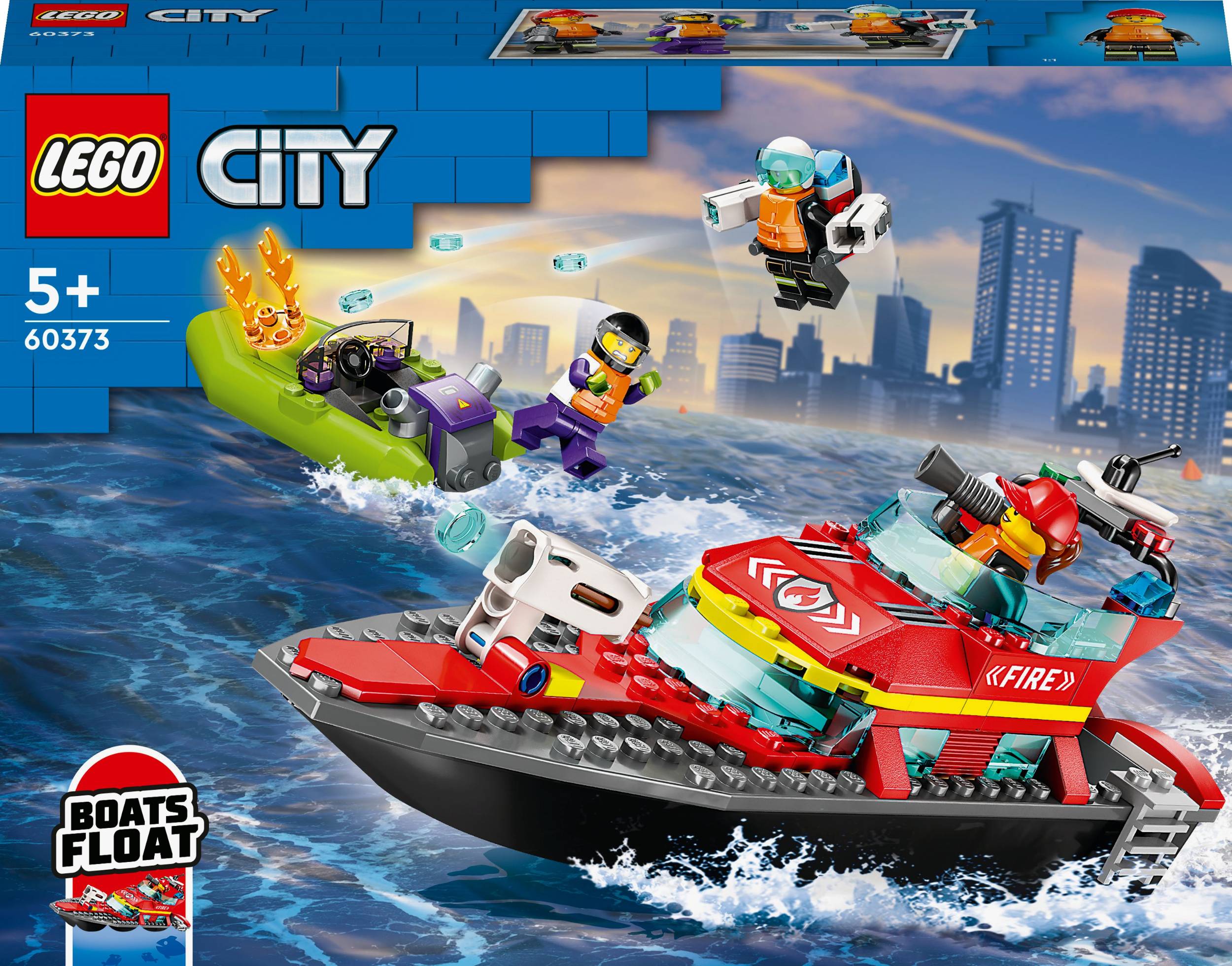 Svět dětí - LEGO® City 60373 Hasičská záchranná loď a člun