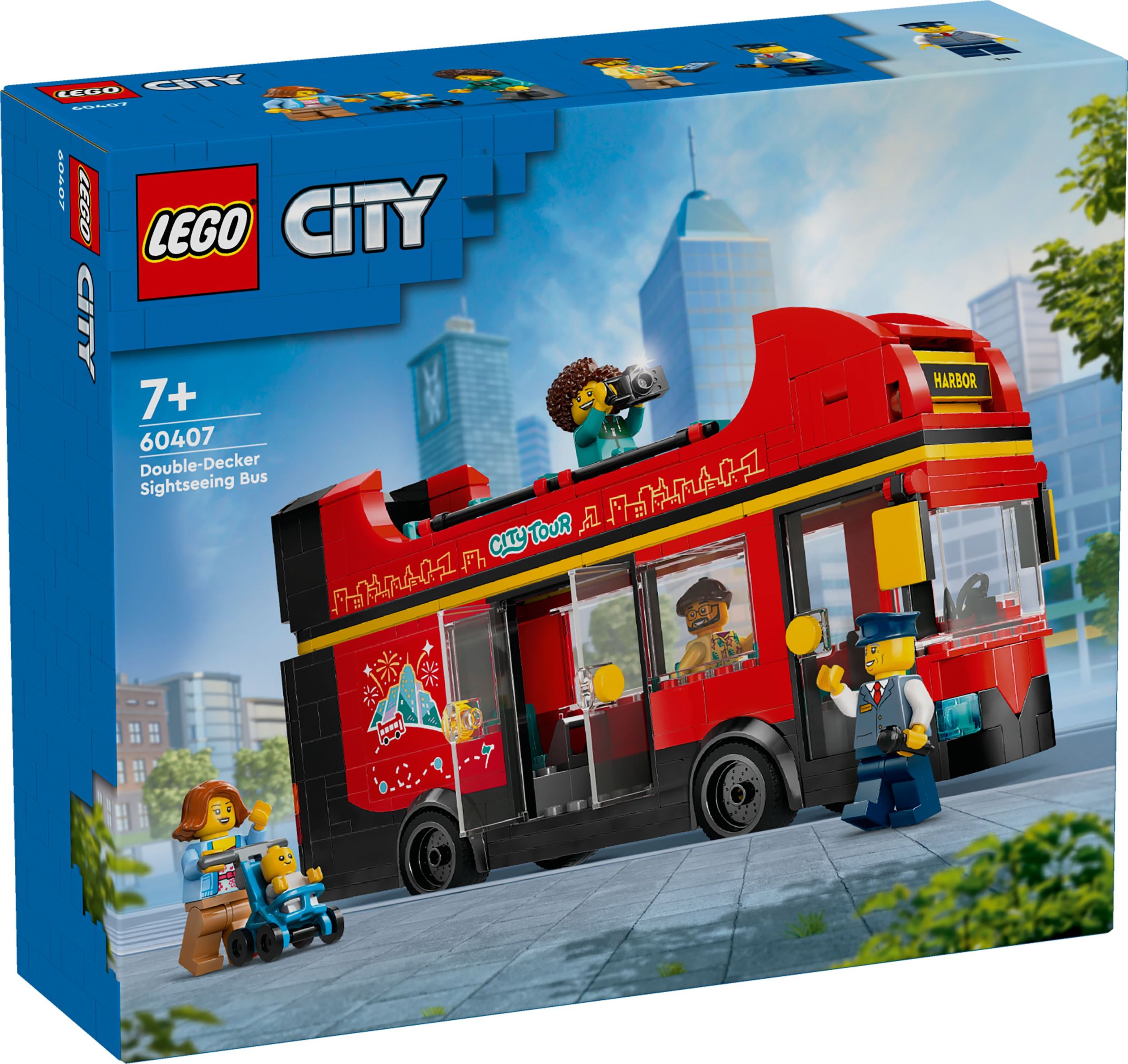 Svět dětí - LEGO® City 60407 Červený dvoupodlažní vyhlídkový autobus