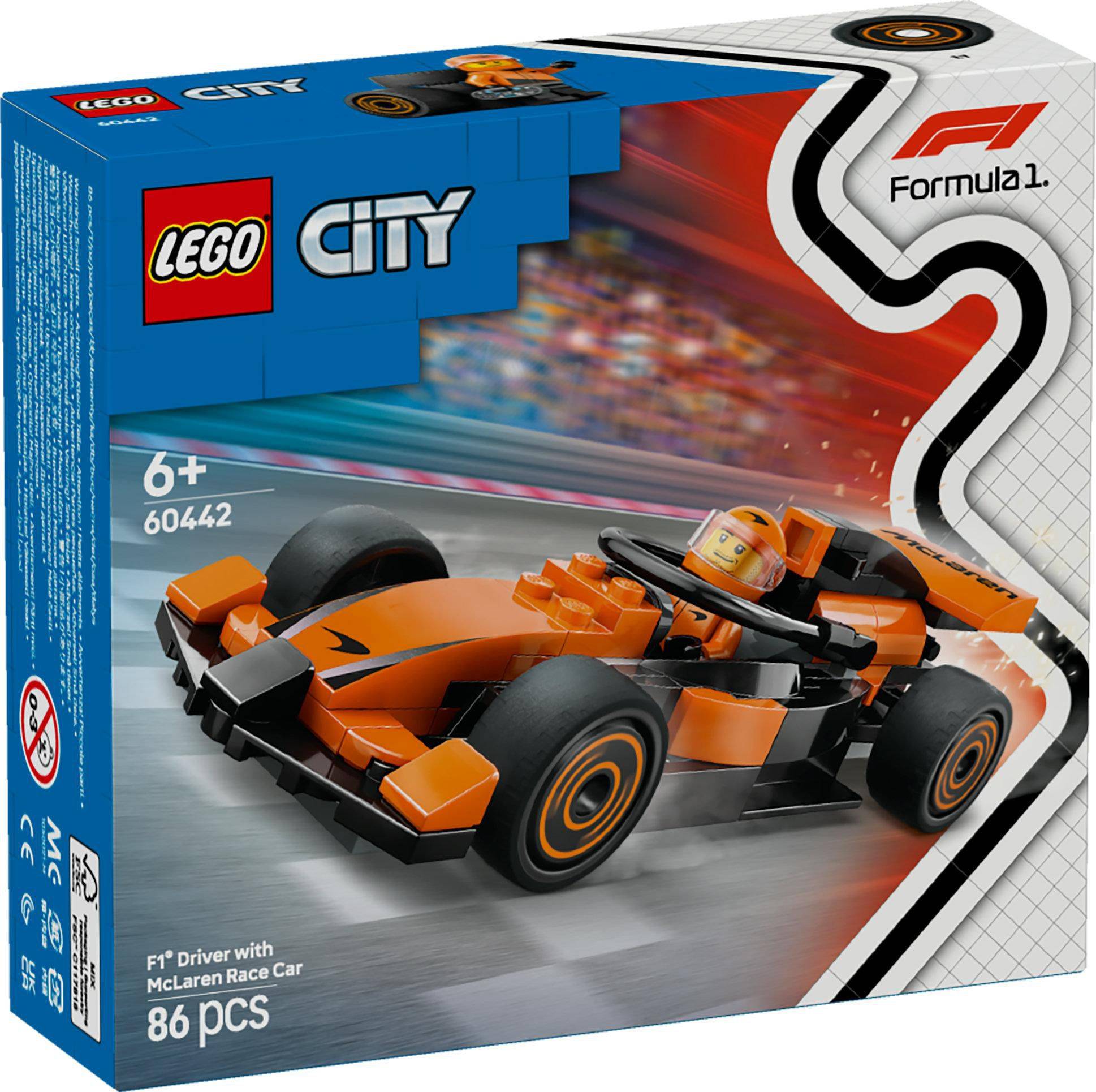 Svět dětí - LEGO® City 60442 Jezdec F1 se závodním vozem McLaren
