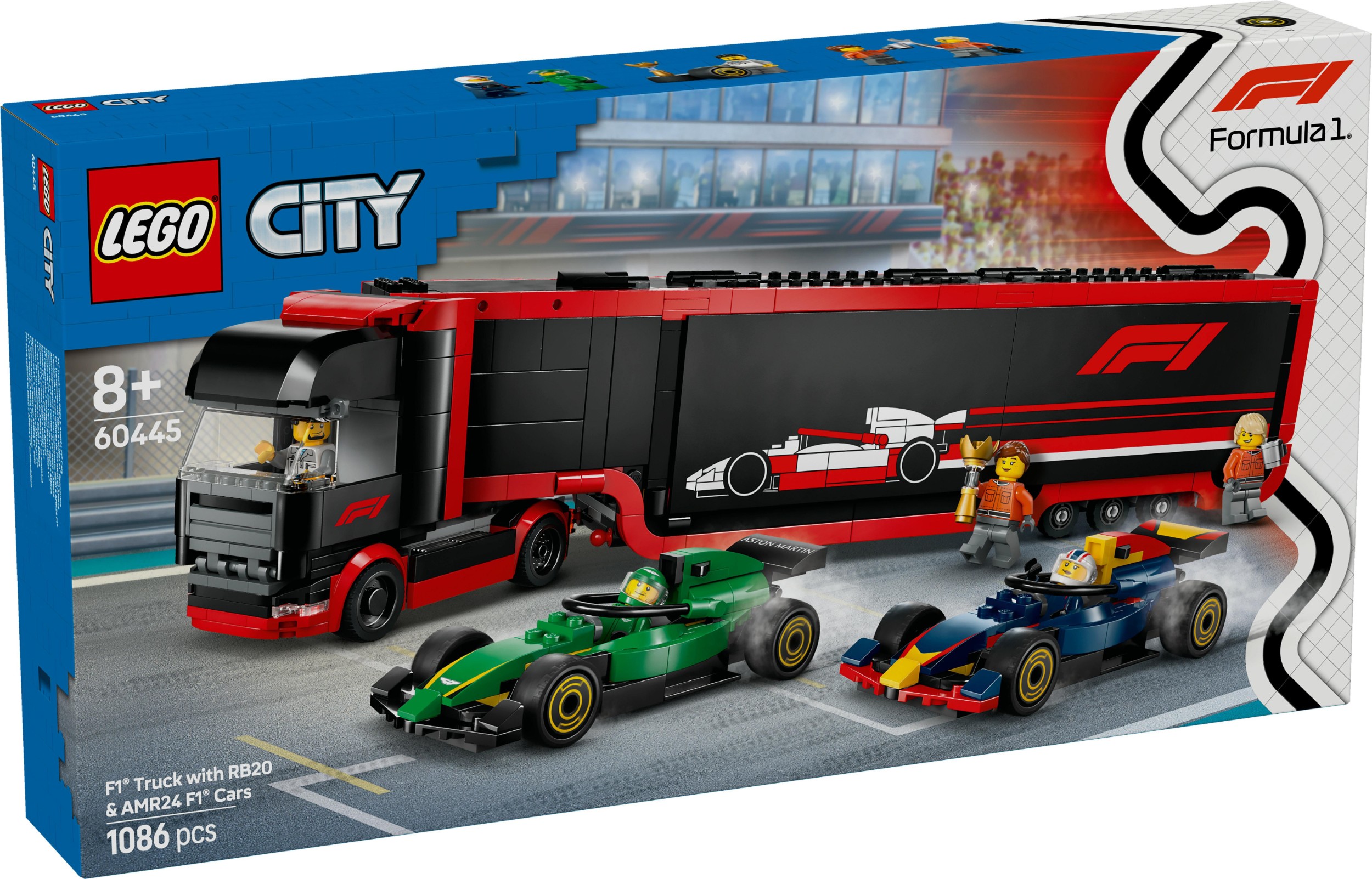 Svět dětí - LEGO® City 60445 Kamion F1 s vozy F1 RB20 a AMR24