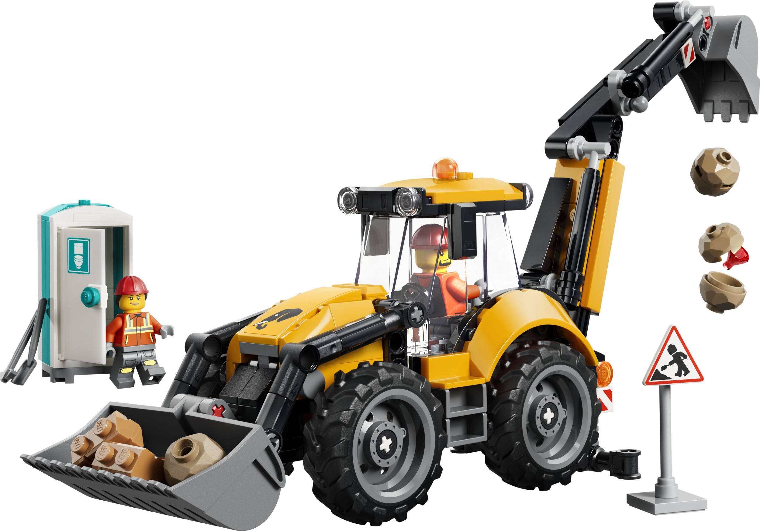 LEGO® City 60480 Žlutý nakladač s rypadlem-0