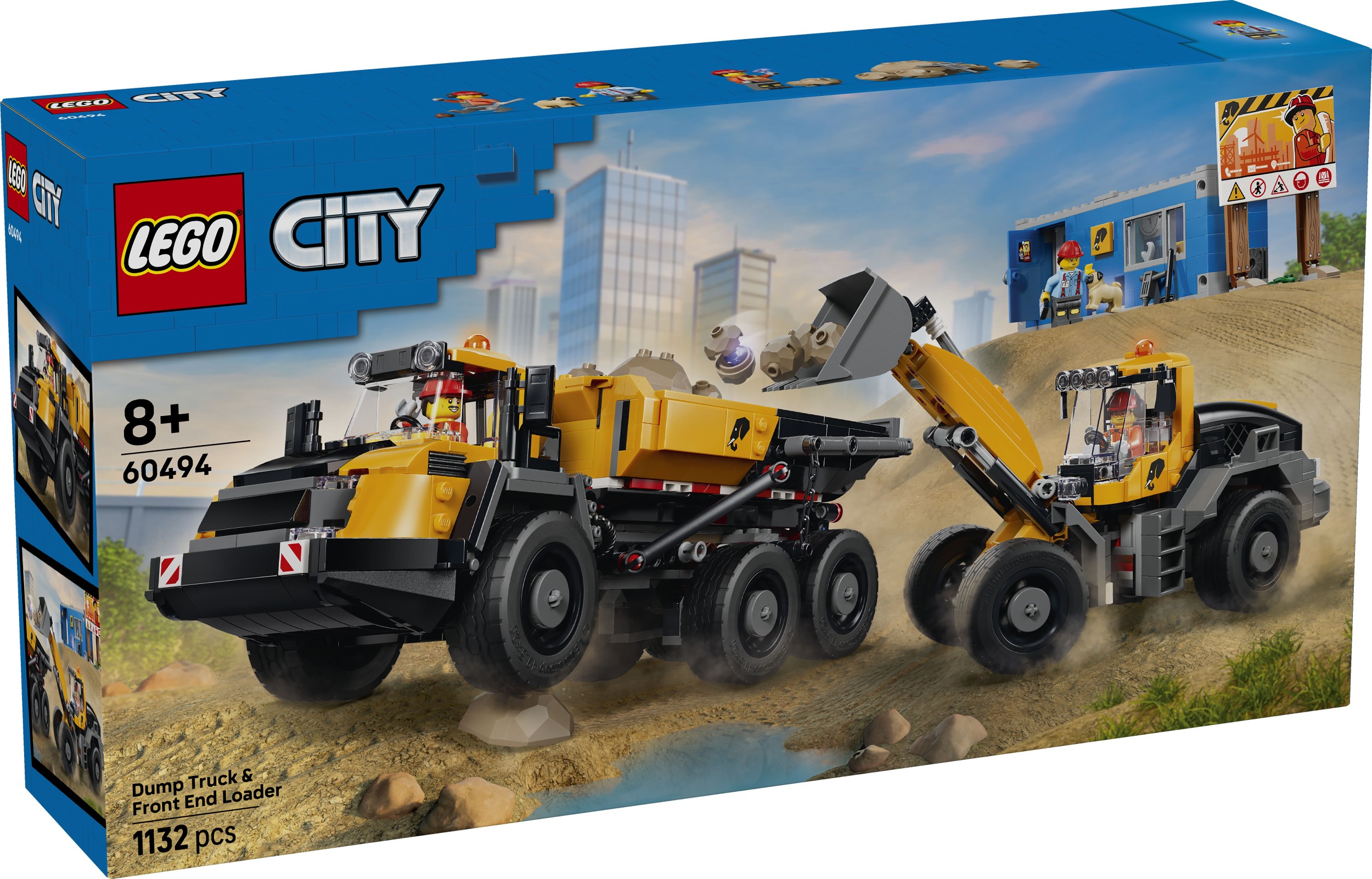 Svět dětí - LEGO® City 60494 Sklápěč a čelní nakladač