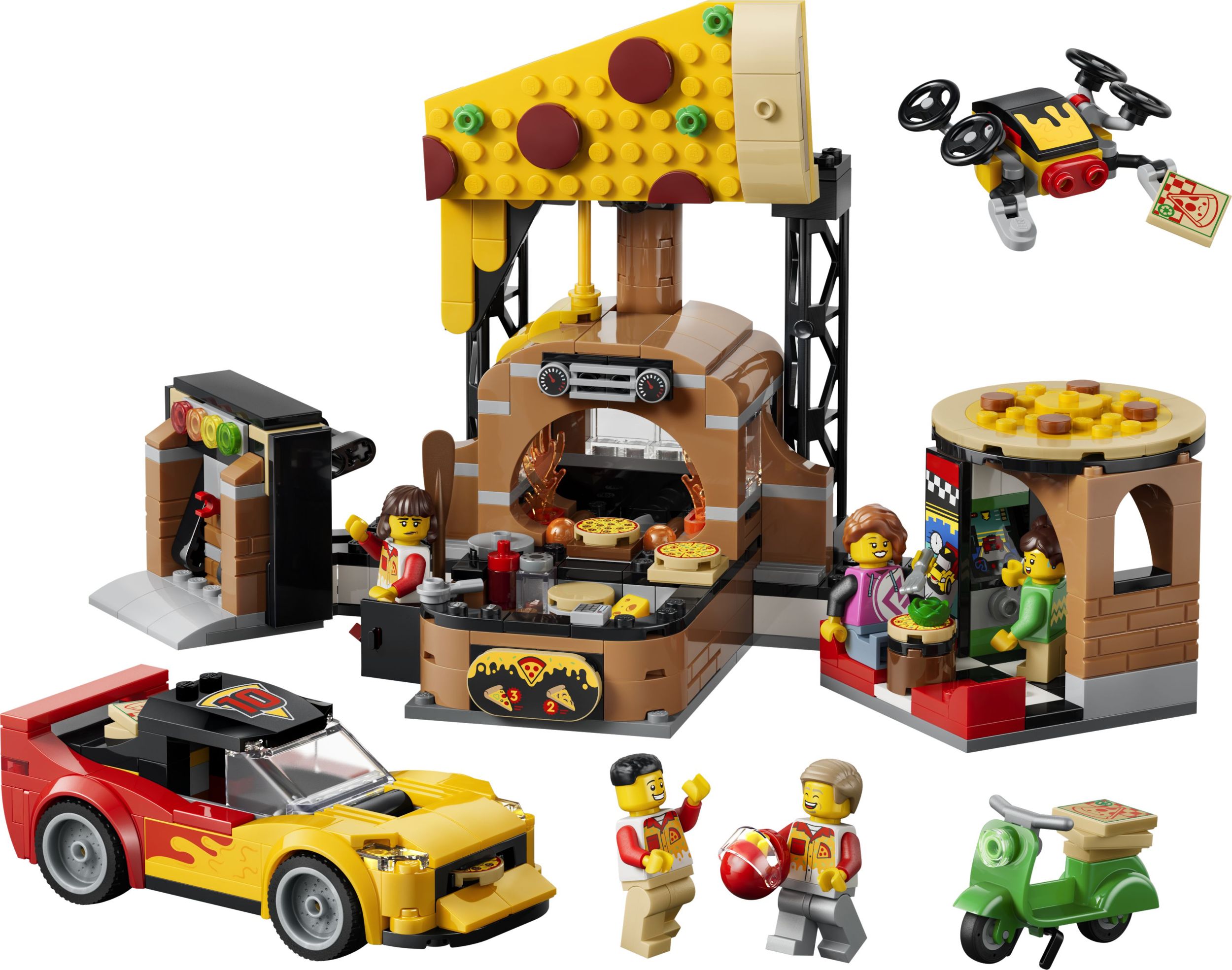LEGO® City 60496 Rozvoz pizzy a vozidla-0
