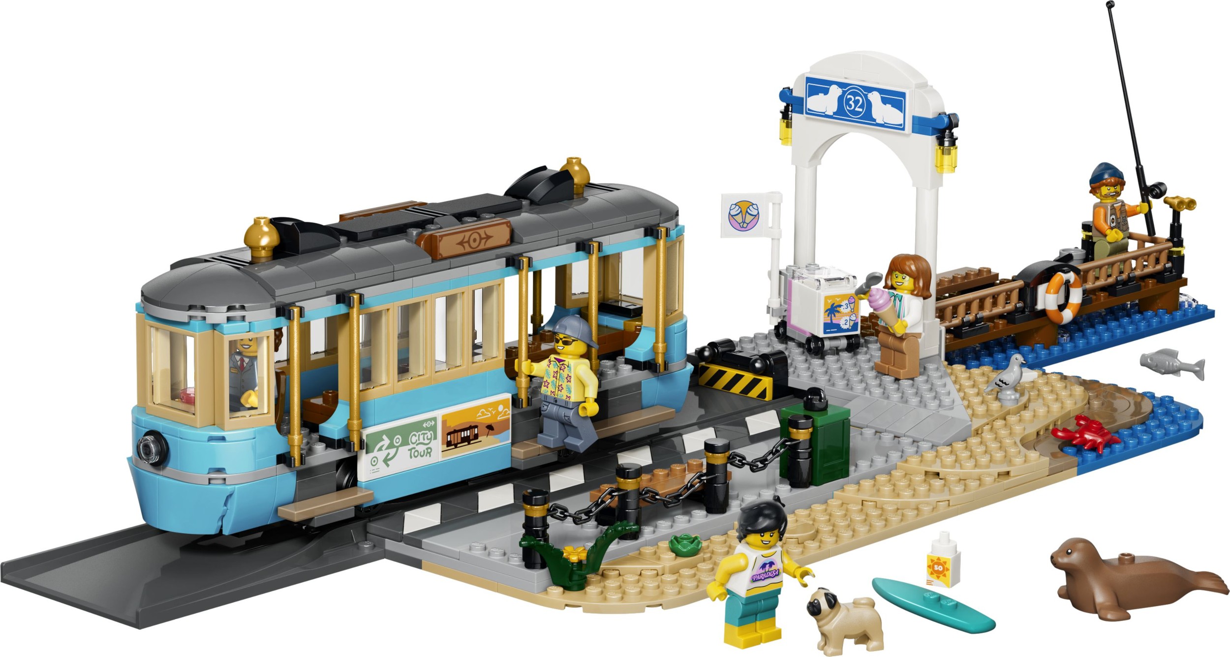 LEGO® City 60506 Historická plážová tramvaj-0