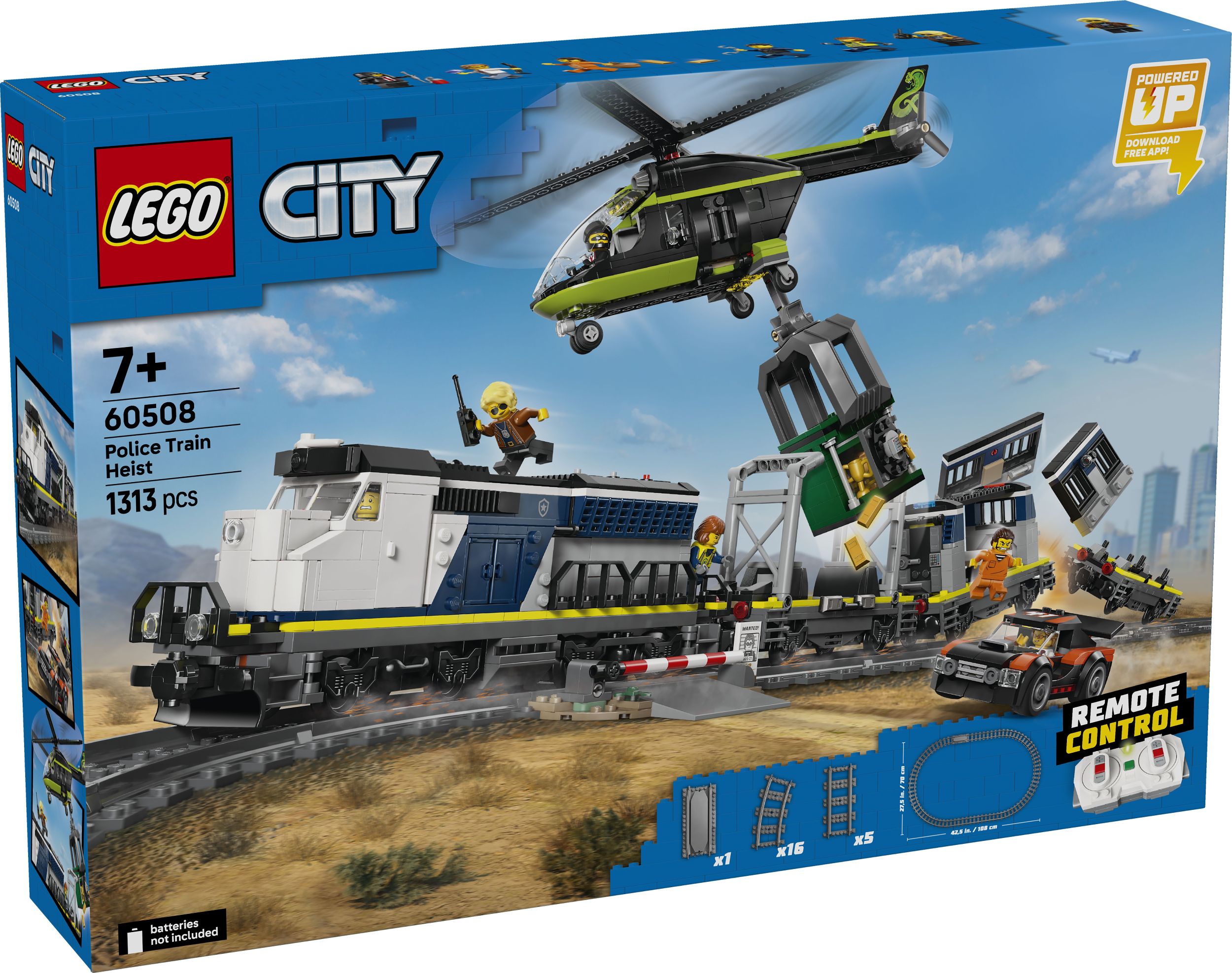 Svět dětí - LEGO® City 60508 Loupež v policejním vlaku