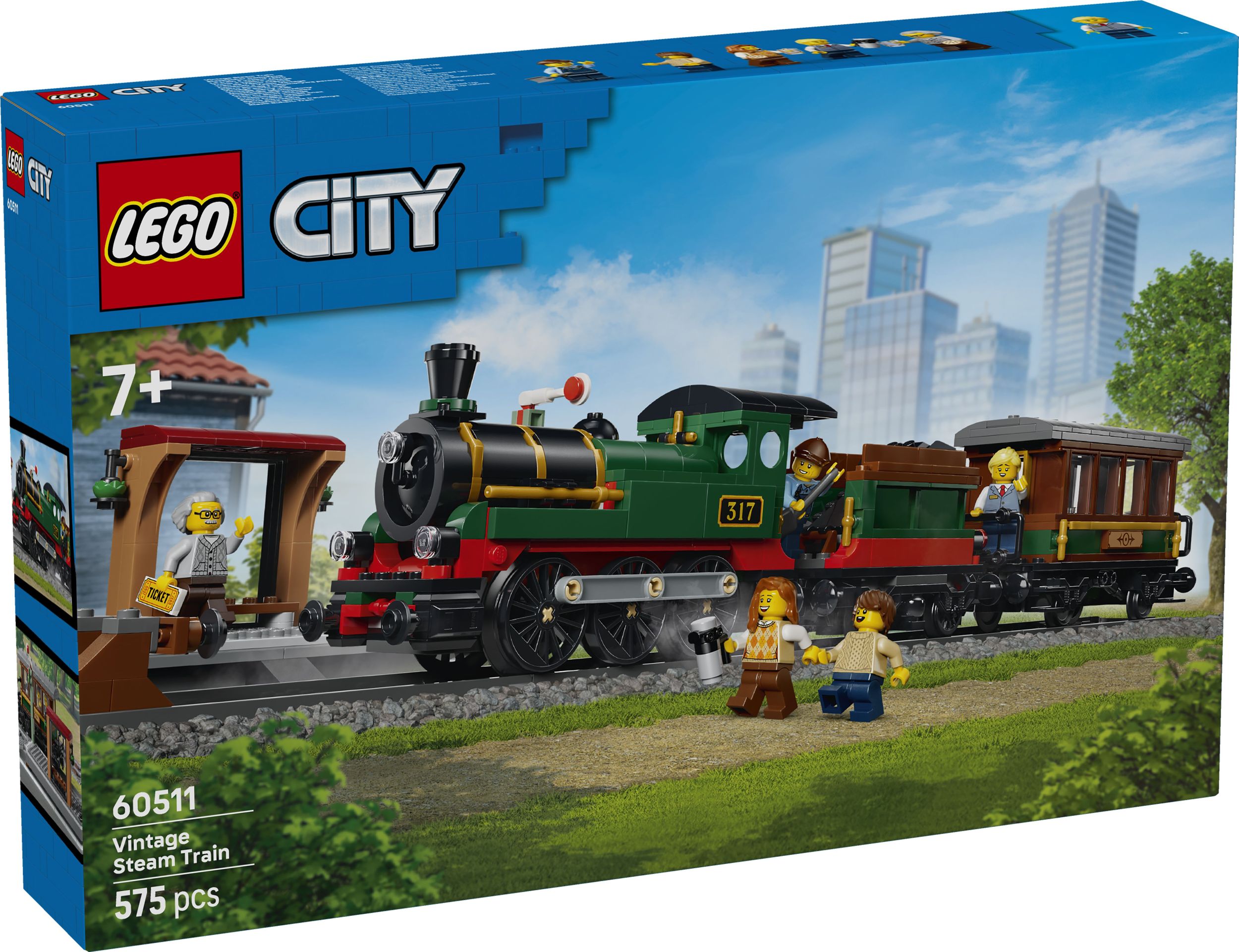 Svět dětí - LEGO® City 60511 Vintage parní vlak