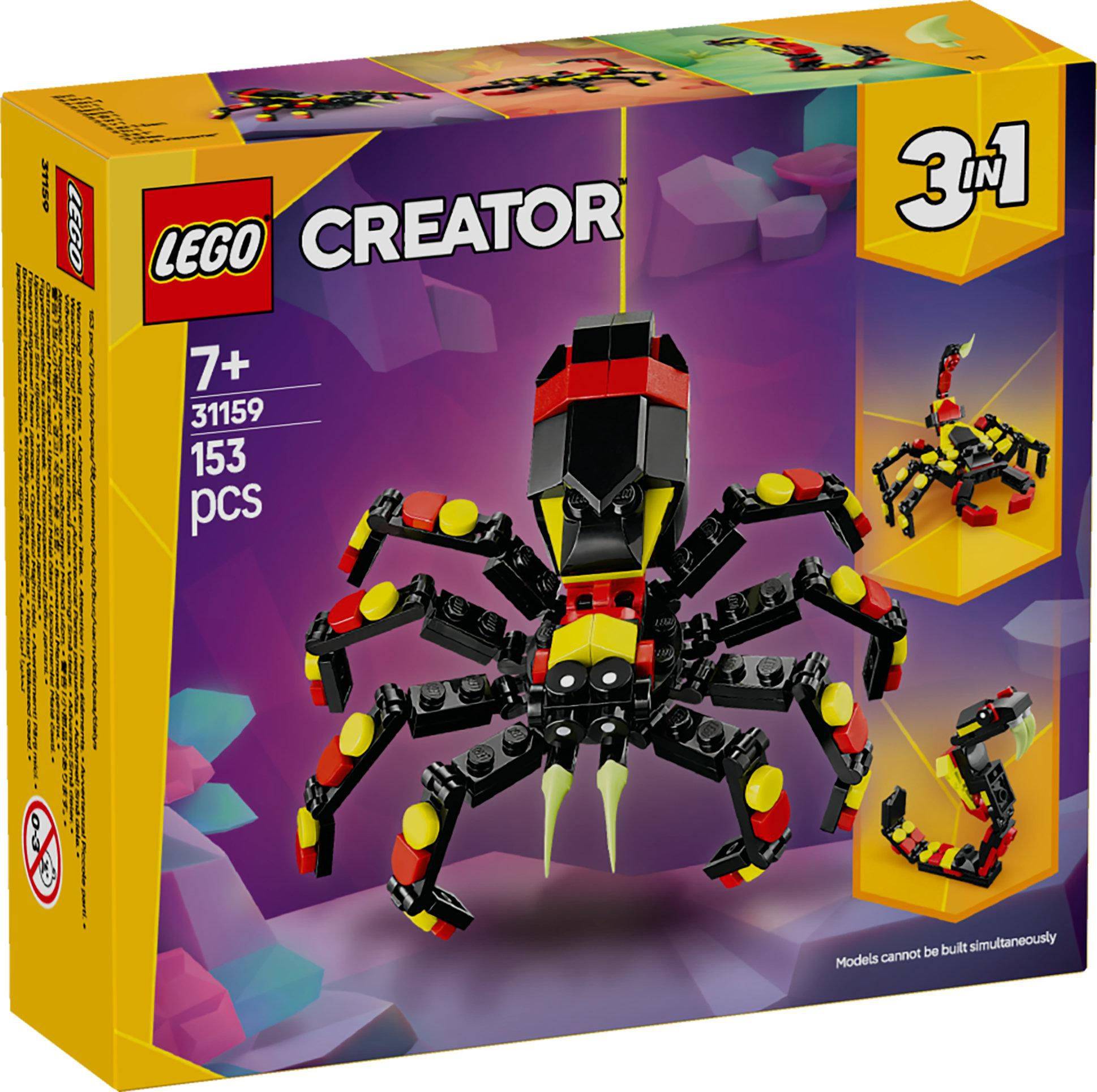 Svět dětí - LEGO® Creator 3 v 1 31159 Divoká zvířata: Překvapivý pavouk