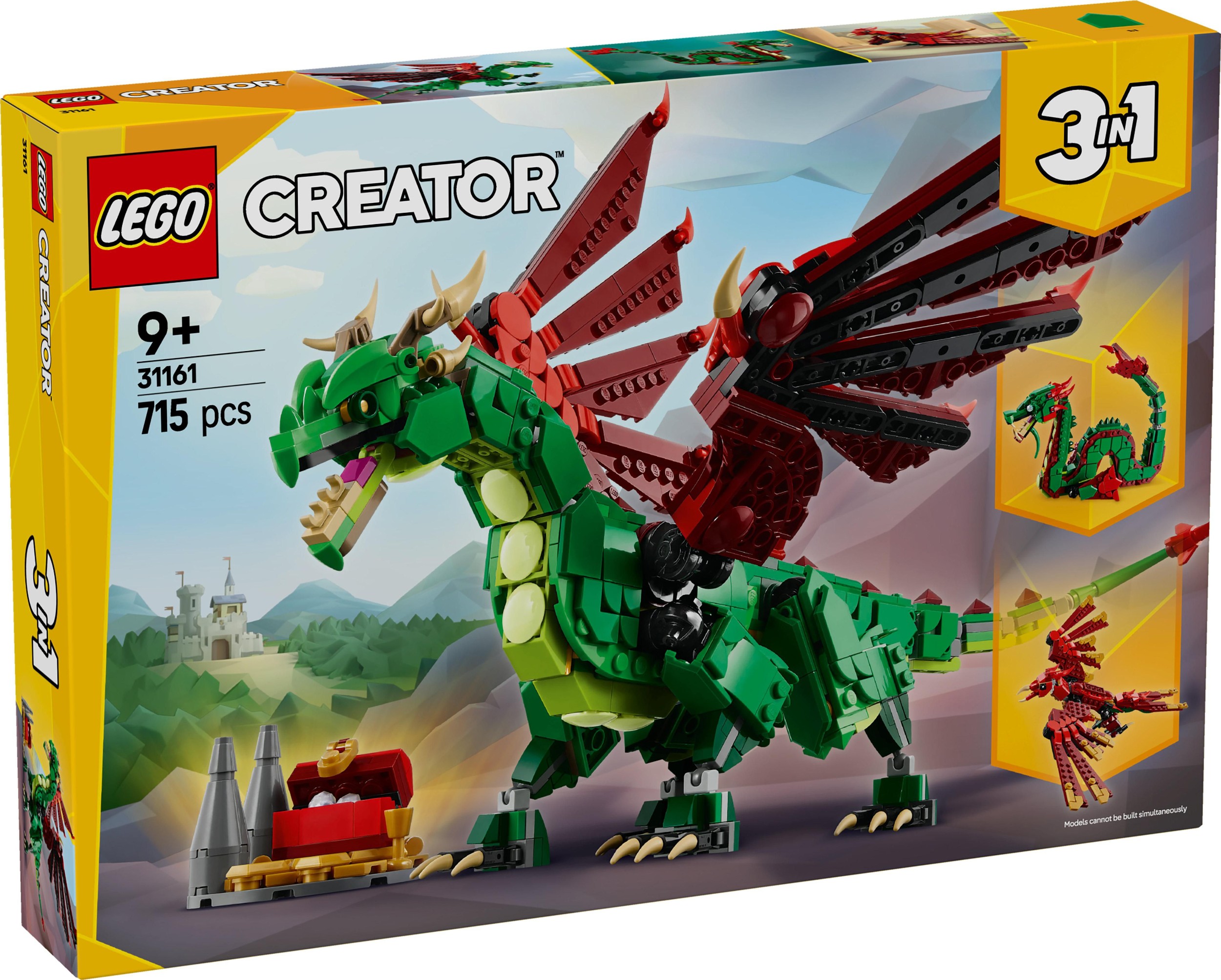 Svět dětí - LEGO® Creator 3 v 1 31161 Středověký drak