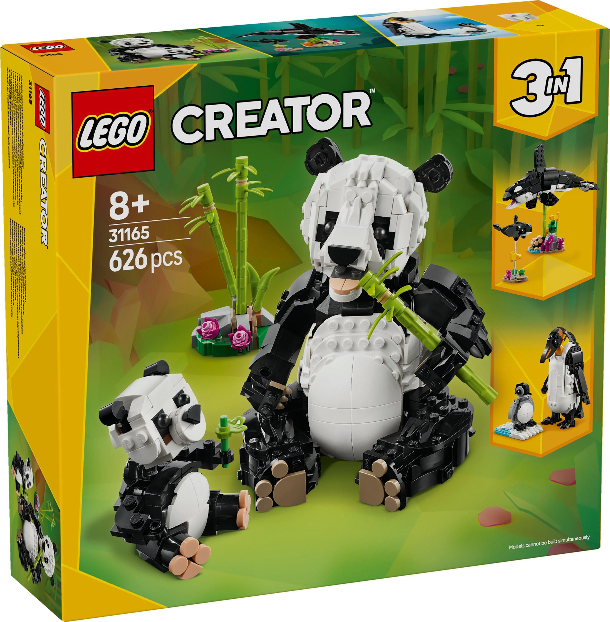 Svět dětí - LEGO® Creator 3 v 1 31165 Divoká zvířata: Pandí rodinka