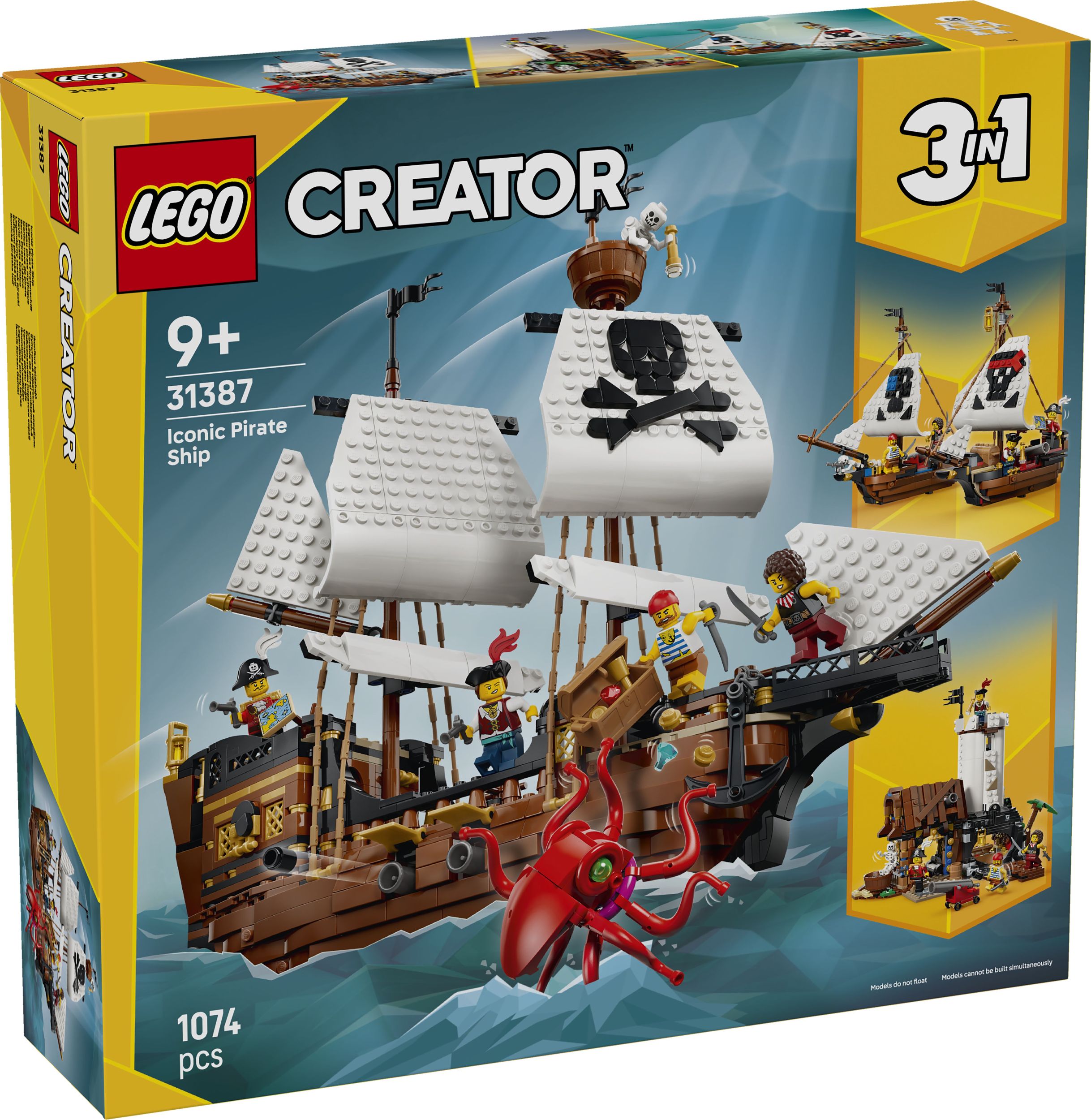 Svět dětí - LEGO® Creator 3 v 1 31387 Kultovní pirátská loď