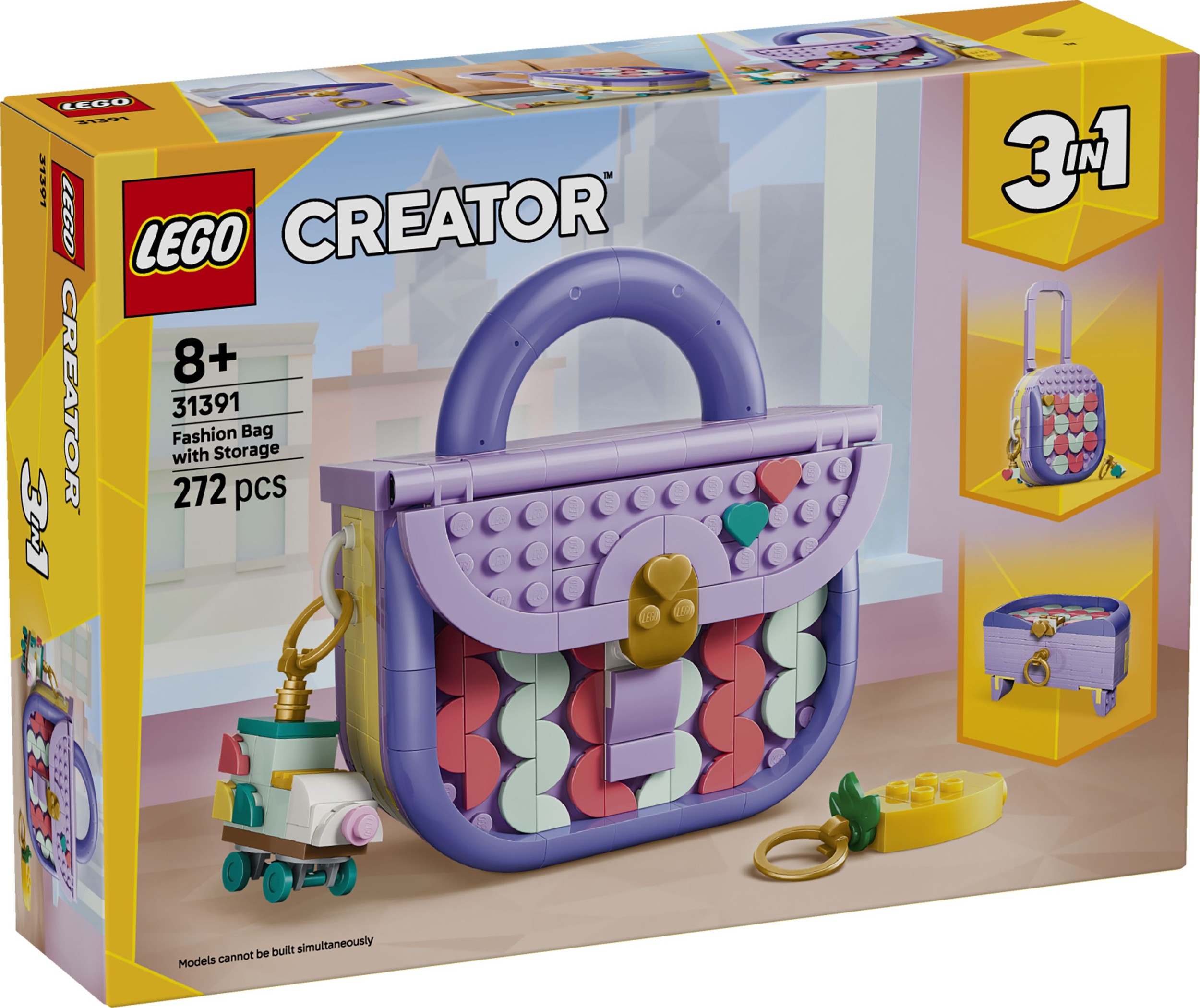 Svět dětí - LEGO® Creator 3 v 1 31391 Módní kabelka s úložným prostorem