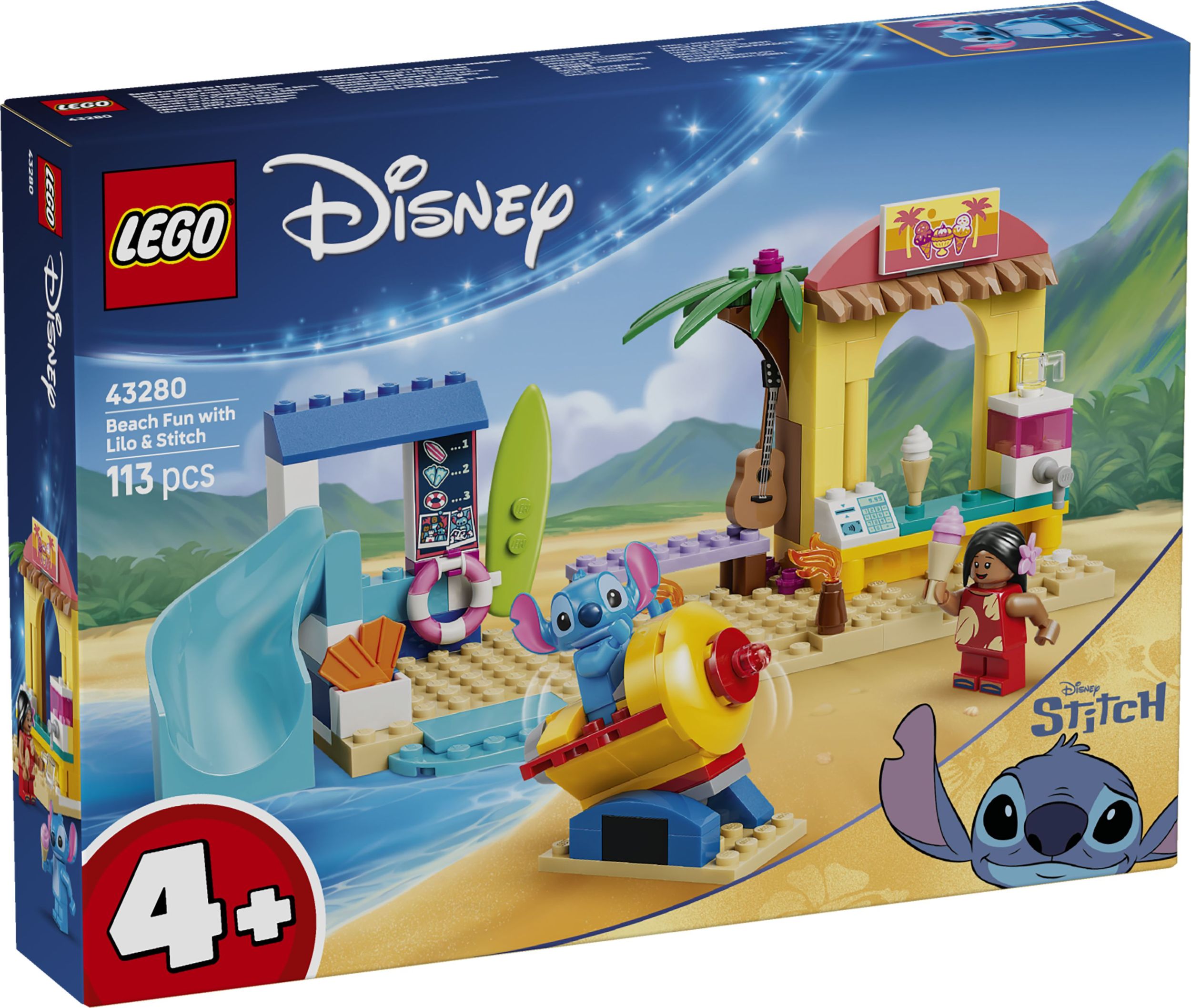 Svět dětí - LEGO® Disney 43280 Zábava na pláži s Lilo a Stitchem