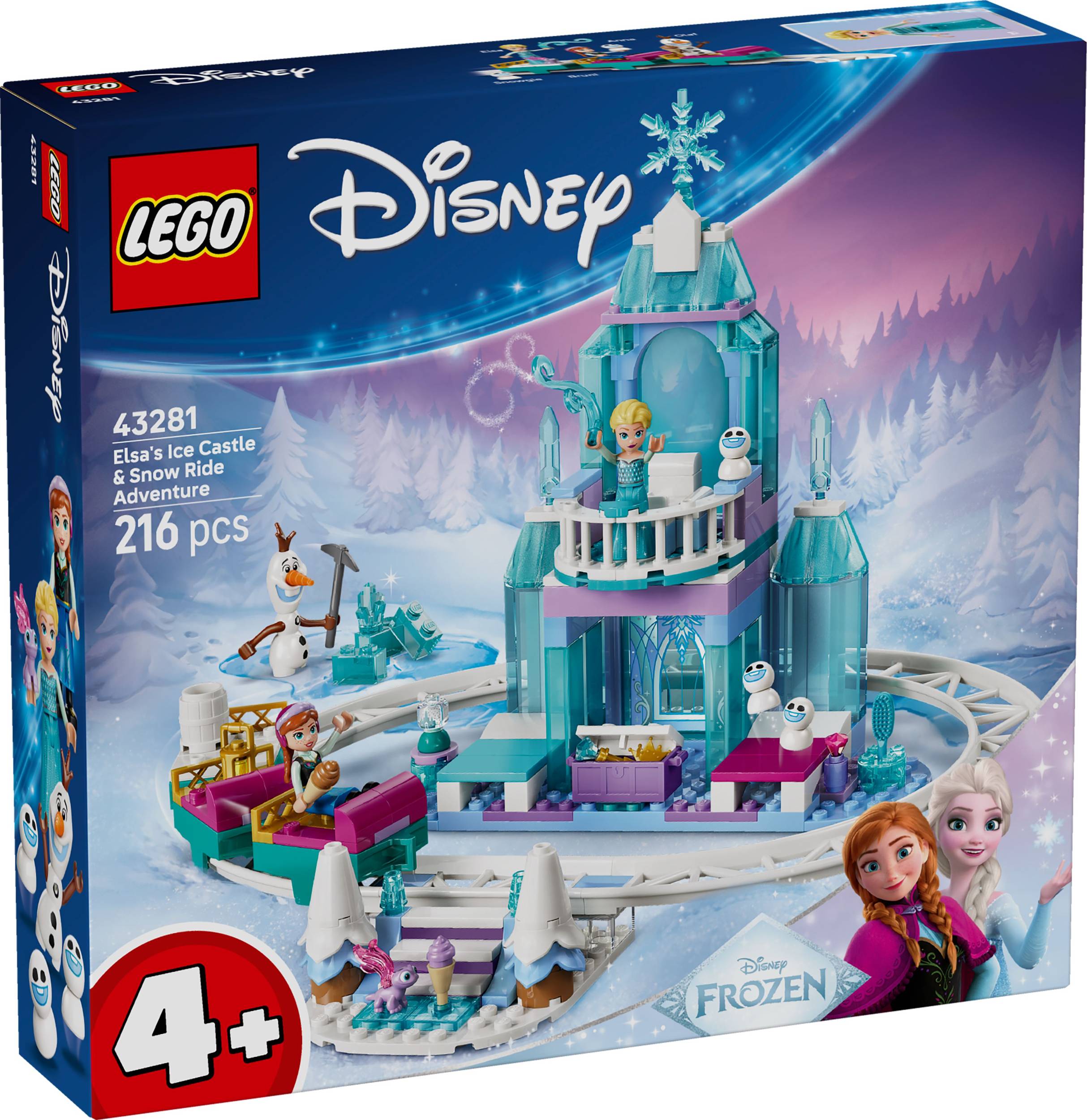 Svět dětí - LEGO® Disney Ledové království 43281 Elsin ledový palác a jízda na sněhu