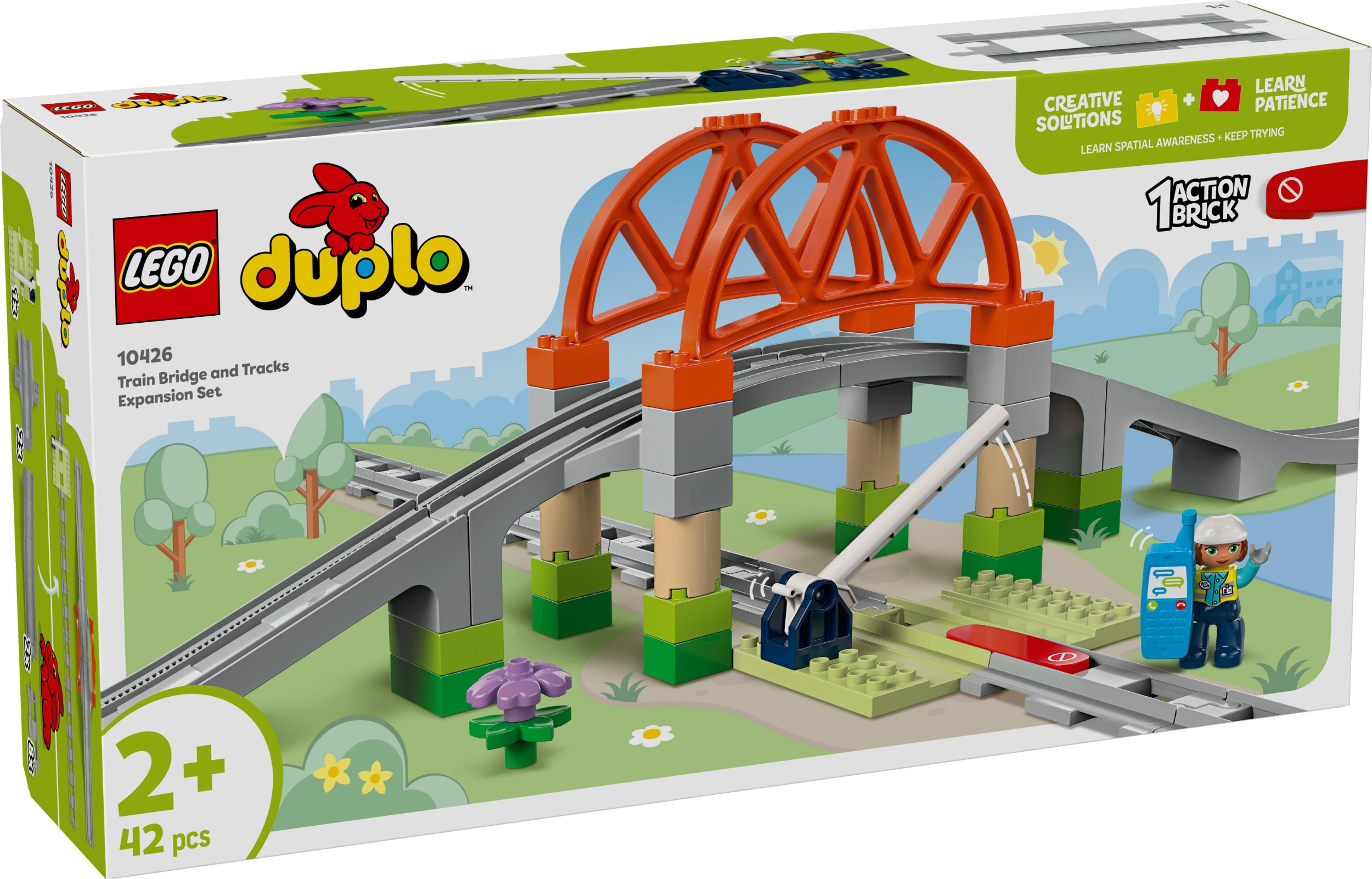 Svět dětí - LEGO® Duplo 10426 Železniční most a koleje – rozšiřující sada