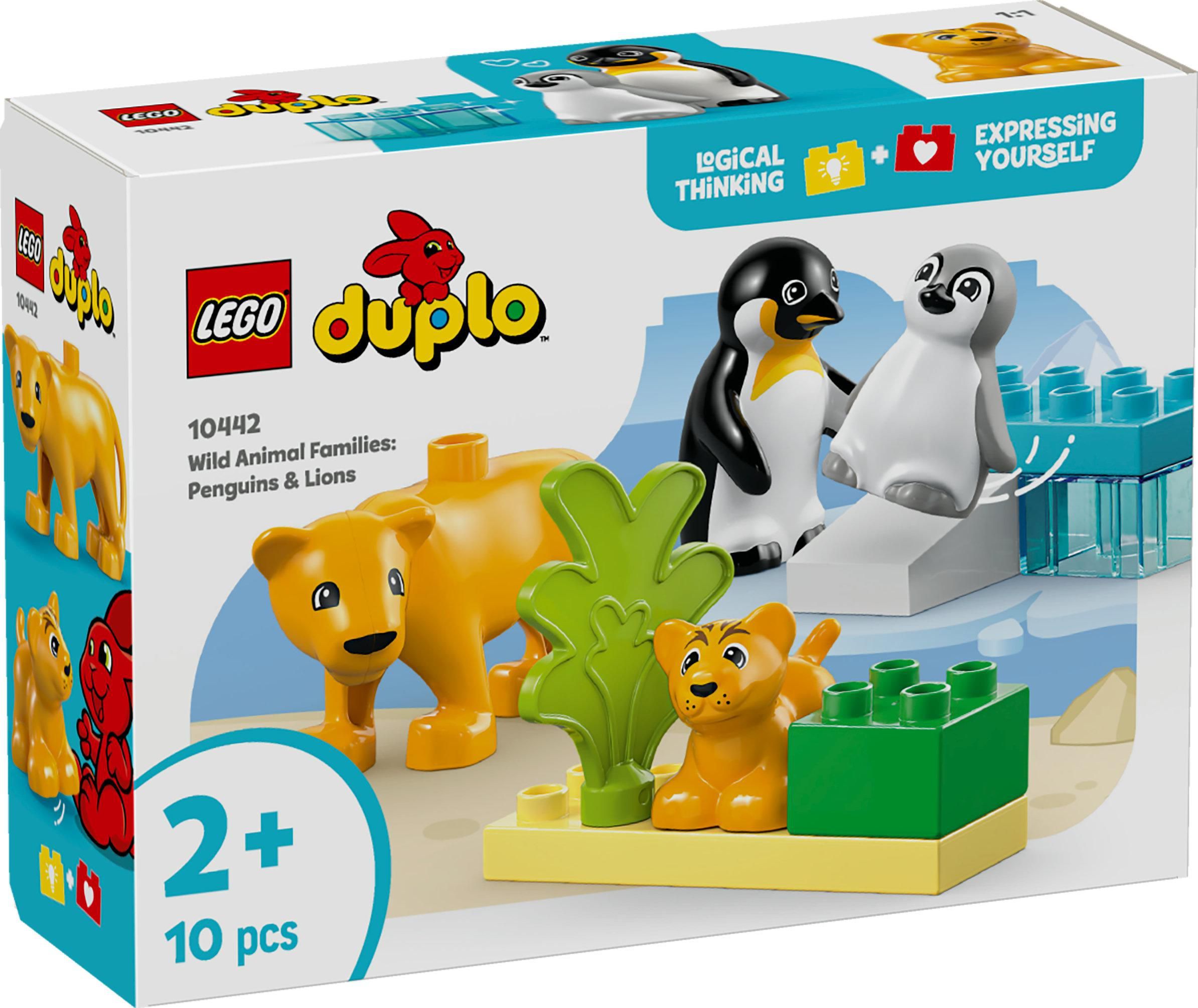 Svět dětí - LEGO® Duplo 10442 Rodinky divokých zvířat: Tučňáci a lvi
