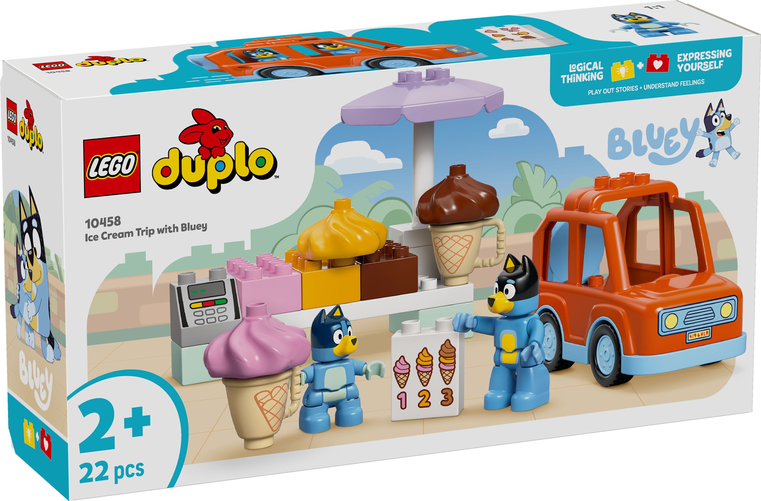 Svět dětí - LEGO® DUPLO 10458 Bluey a výlet na zmrzlinu
