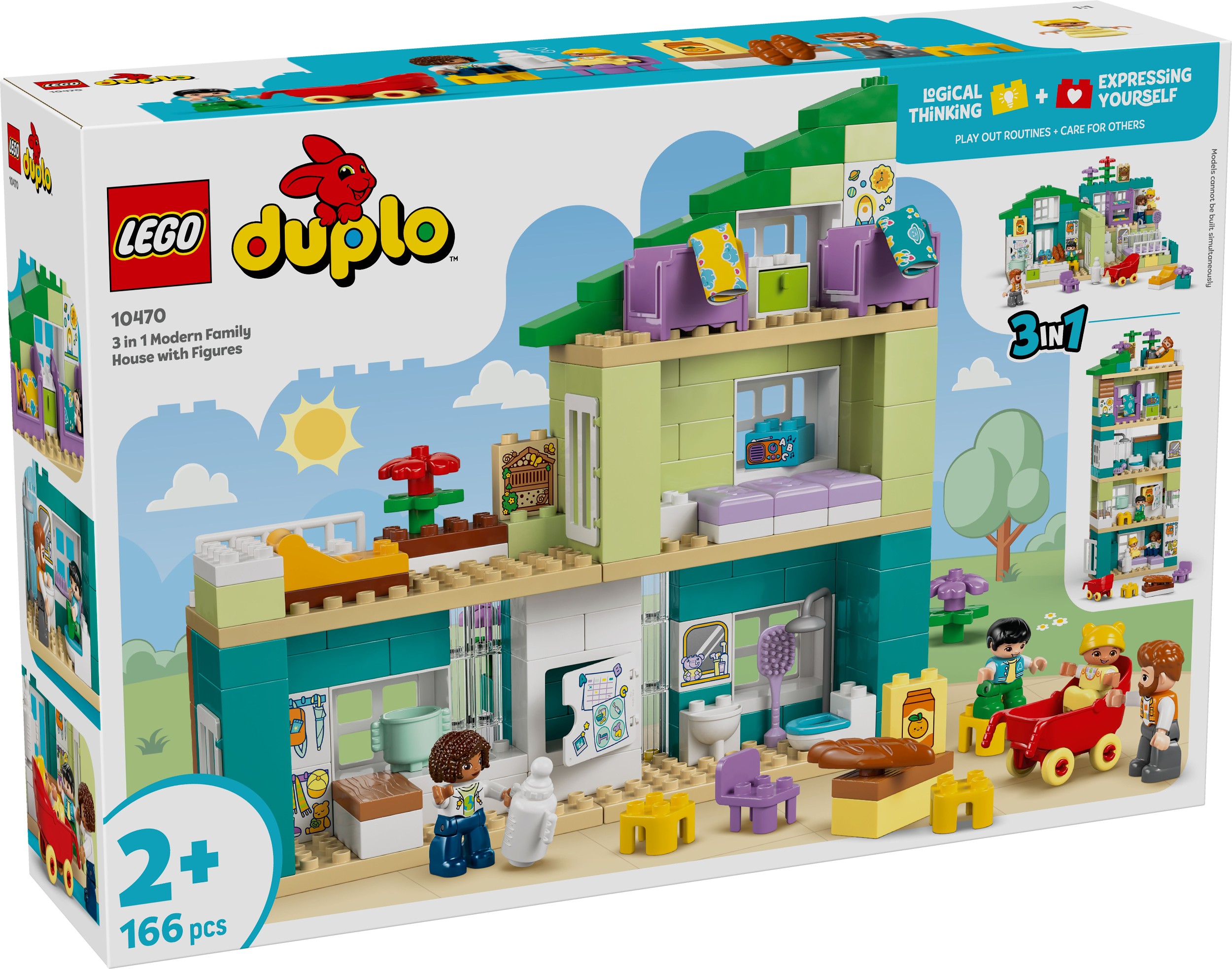 Svět dětí - LEGO® DUPLO® 10470 Moderní rodinný dům 3 v 1 s figurkami