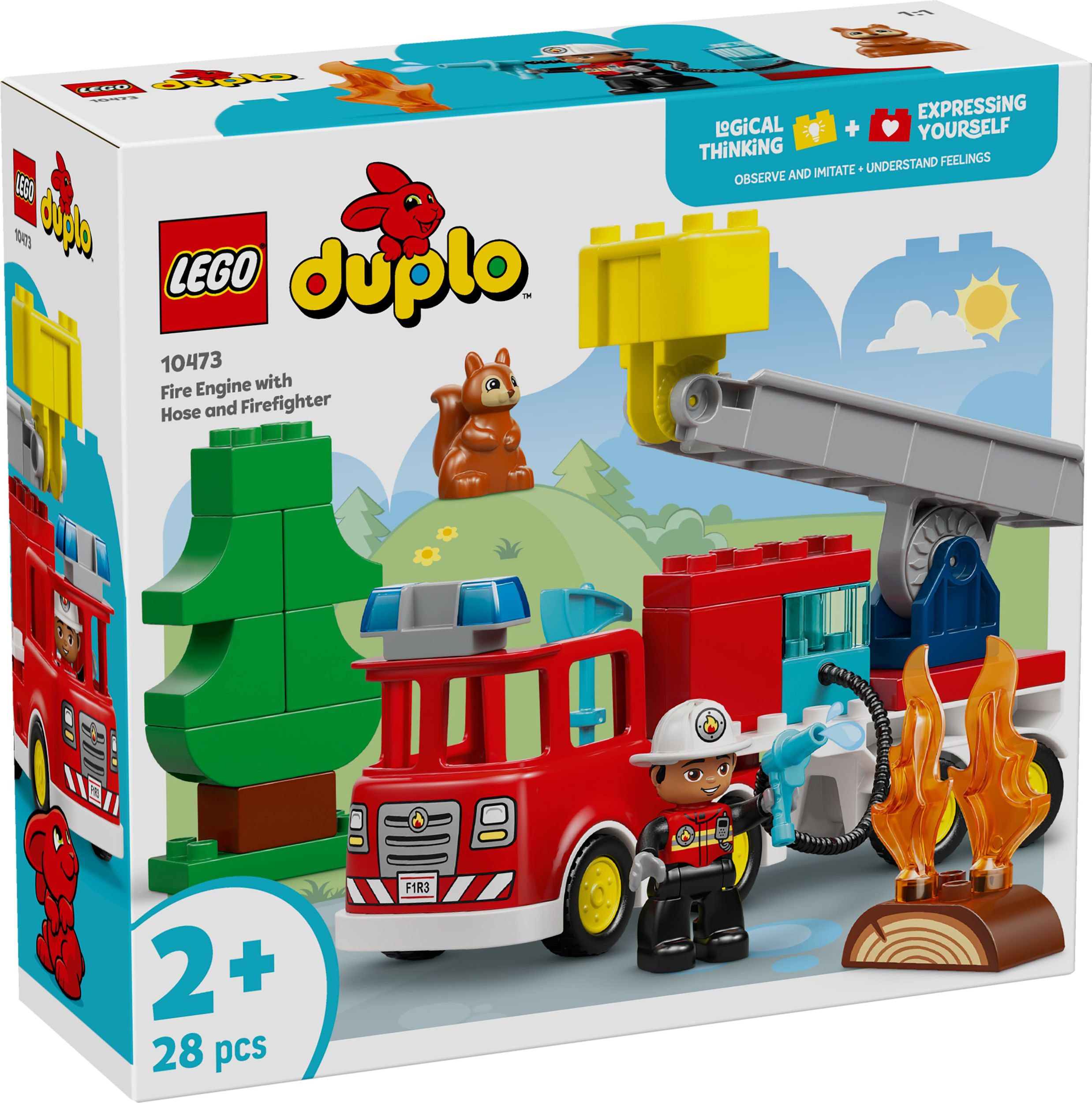 Svět dětí - LEGO® DUPLO® 10473 Hasičské auto s hadicí a hasičem