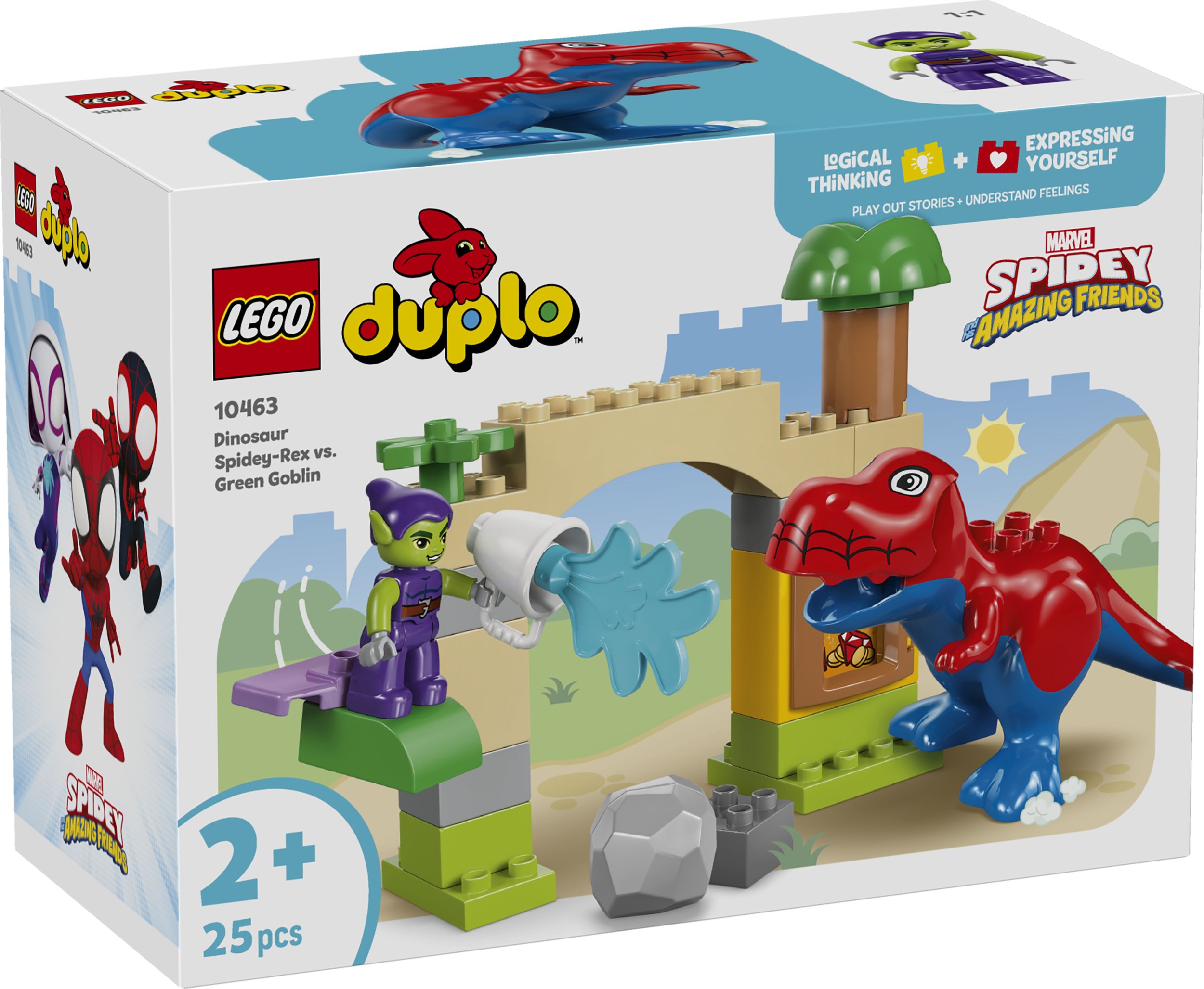 Svět dětí - LEGO® DUPLO® Disney 10463 Dinosaurus Spidey-Rex vs. Zelený goblin