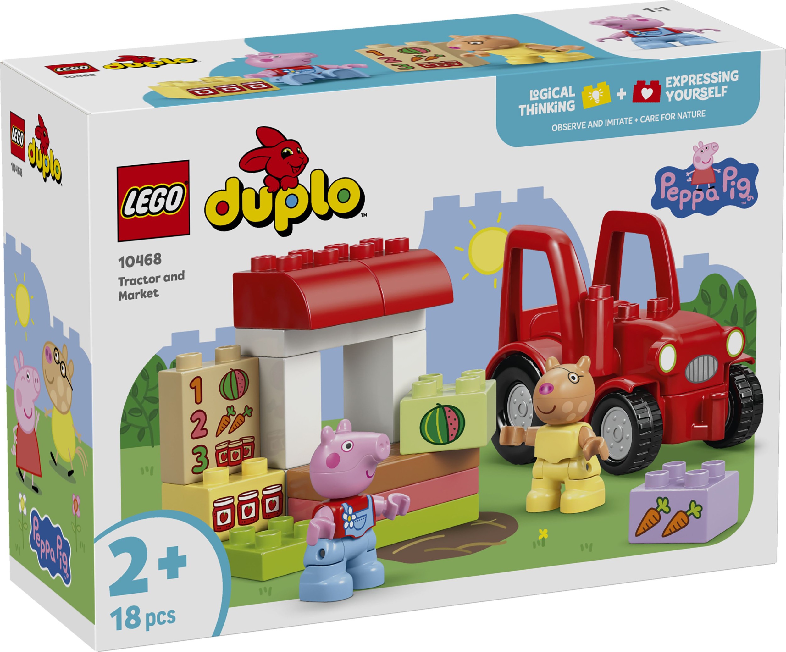 Svět dětí - LEGO® DUPLO® Prasátko Peppa 10468 Traktor a tržnice