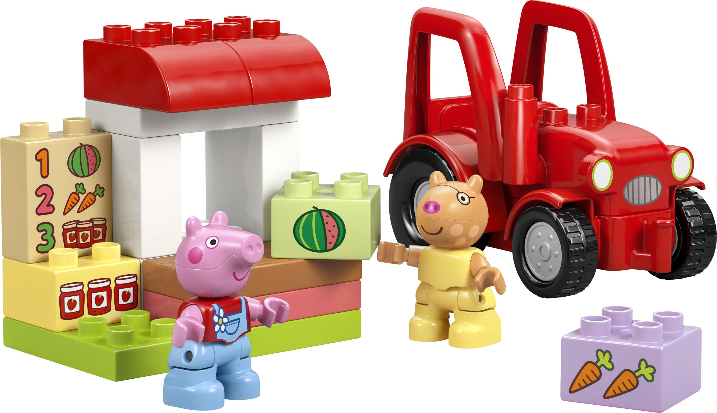 LEGO® DUPLO® Prasátko Peppa 10468 Traktor a tržnice-0