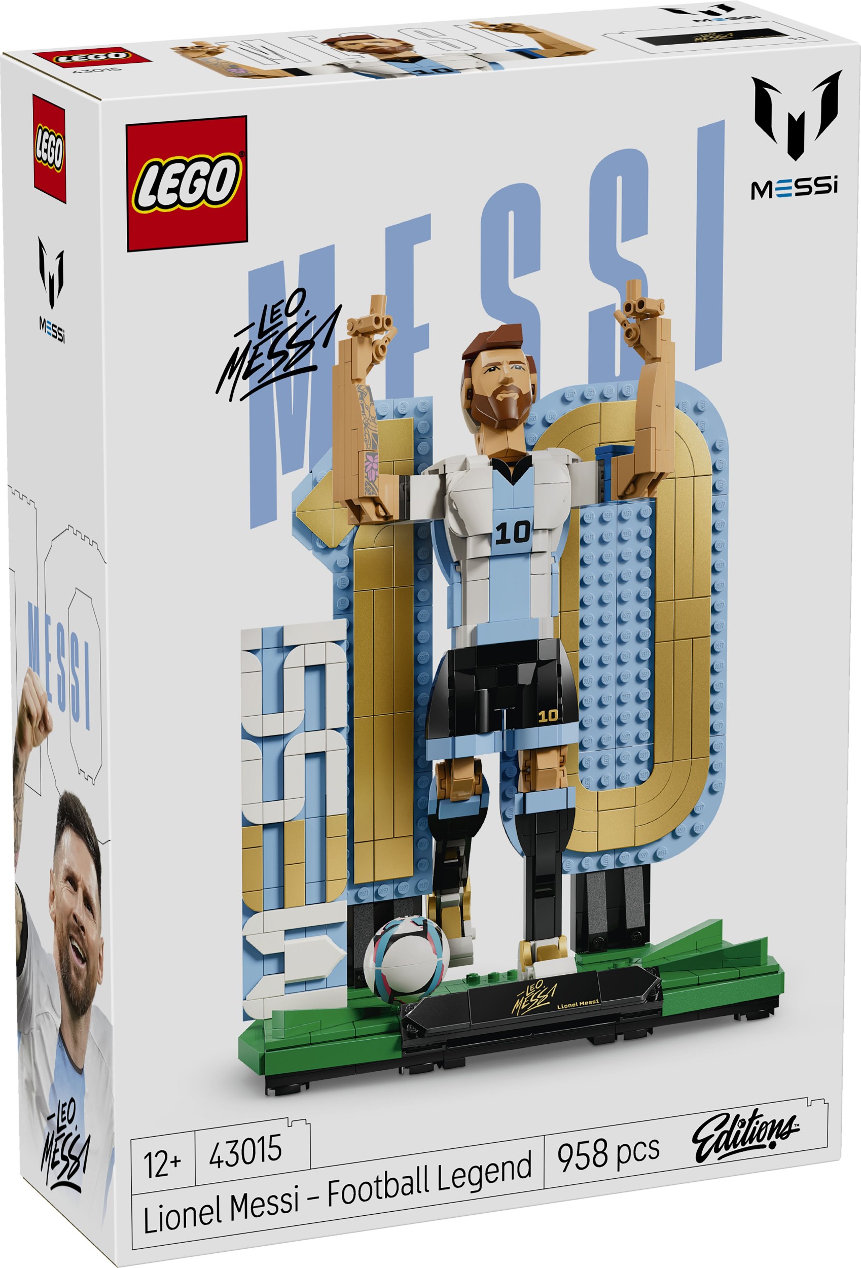 Domácnost a Zahrada - LEGO® Editions 43015 Lionel Messi – Fotbalová legenda