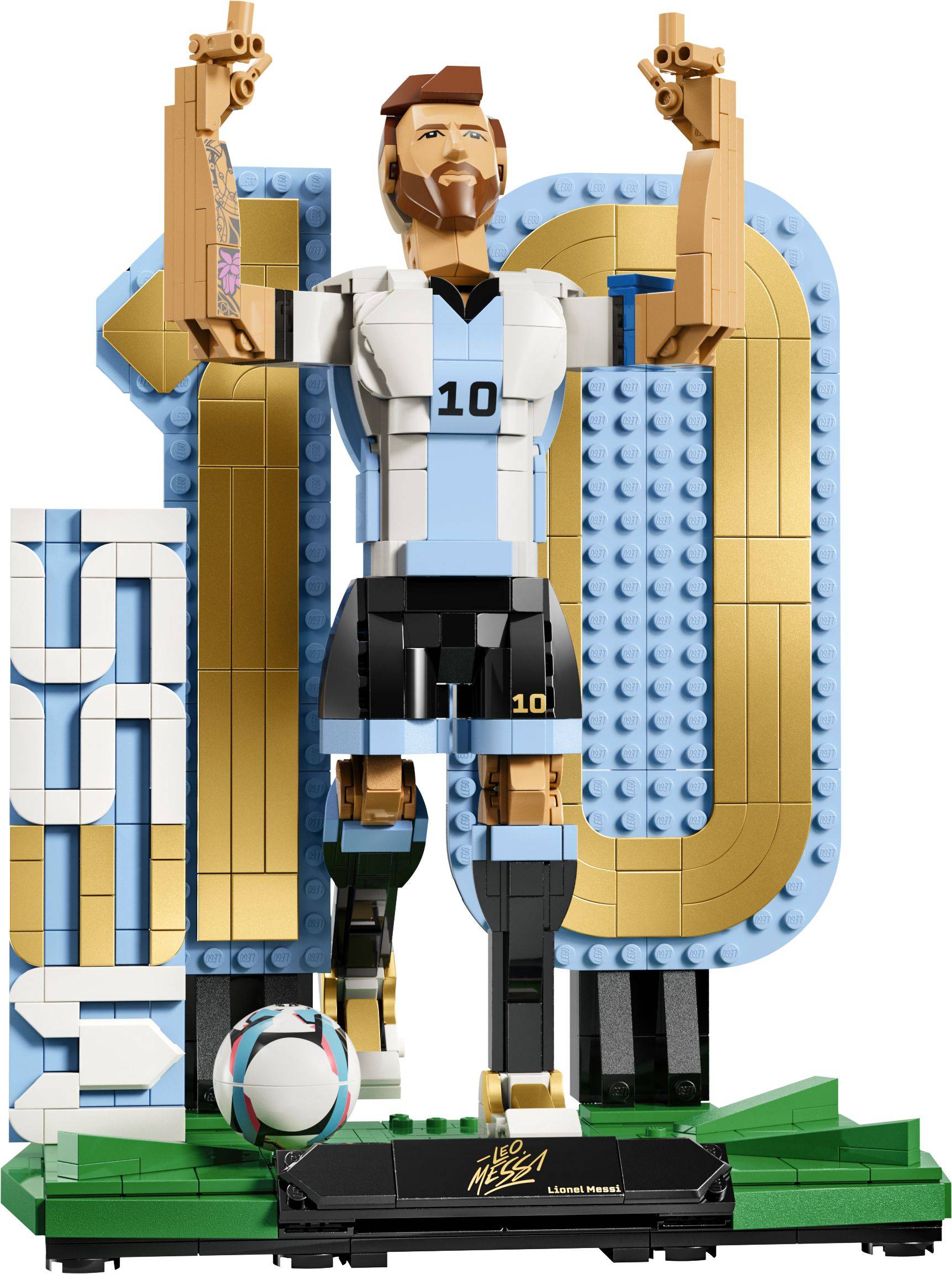 LEGO® Editions 43015 Lionel Messi – Fotbalová legenda-0
