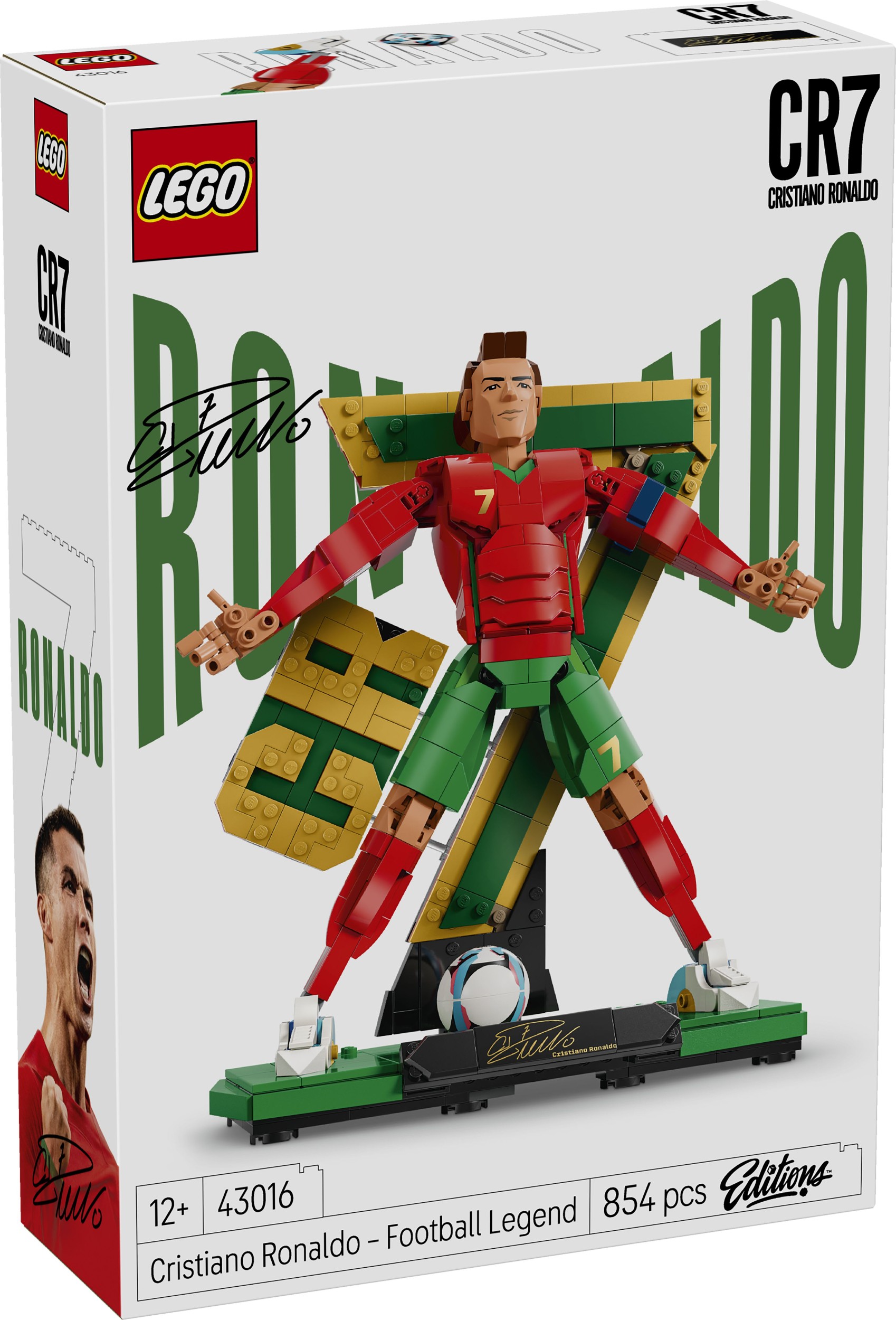 Domácnost a Zahrada - LEGO® Editions 43016 Cristiano Ronaldo – Fotbalová legenda