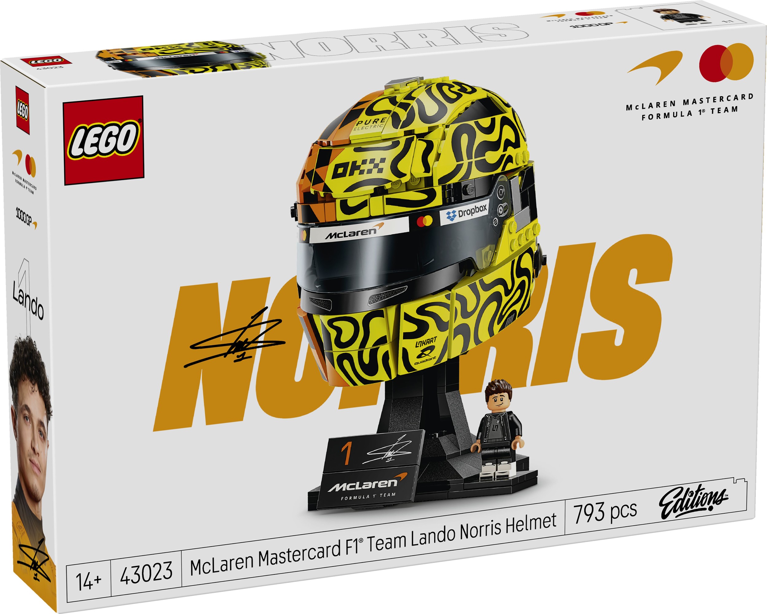 Svět dětí - LEGO® Editions 43023 Helma Lando Norris z týmu McLaren Mastercard F1®