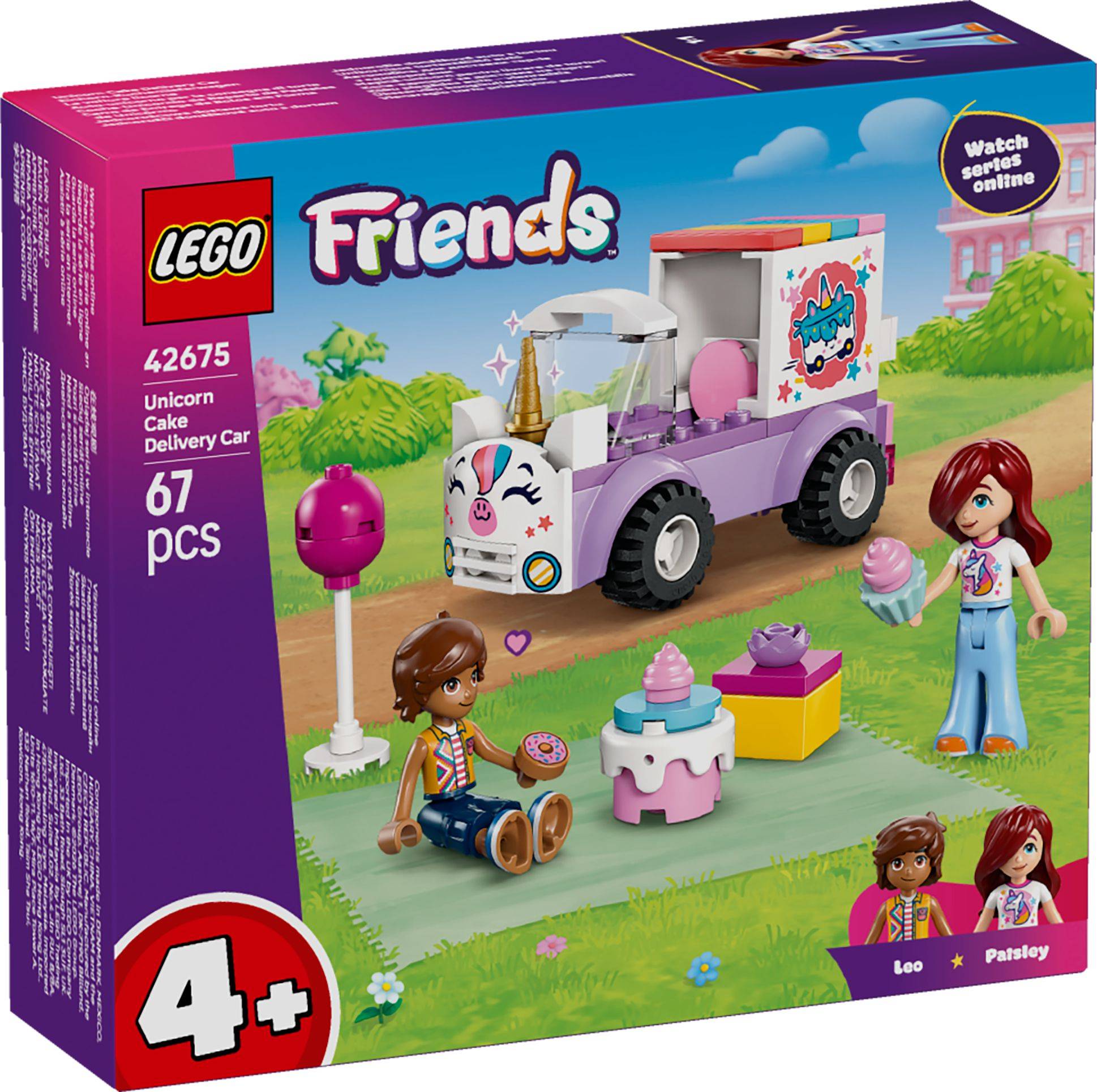 Svět dětí - LEGO® Friends 42675 Jednorožčí donáškové auto s dortem